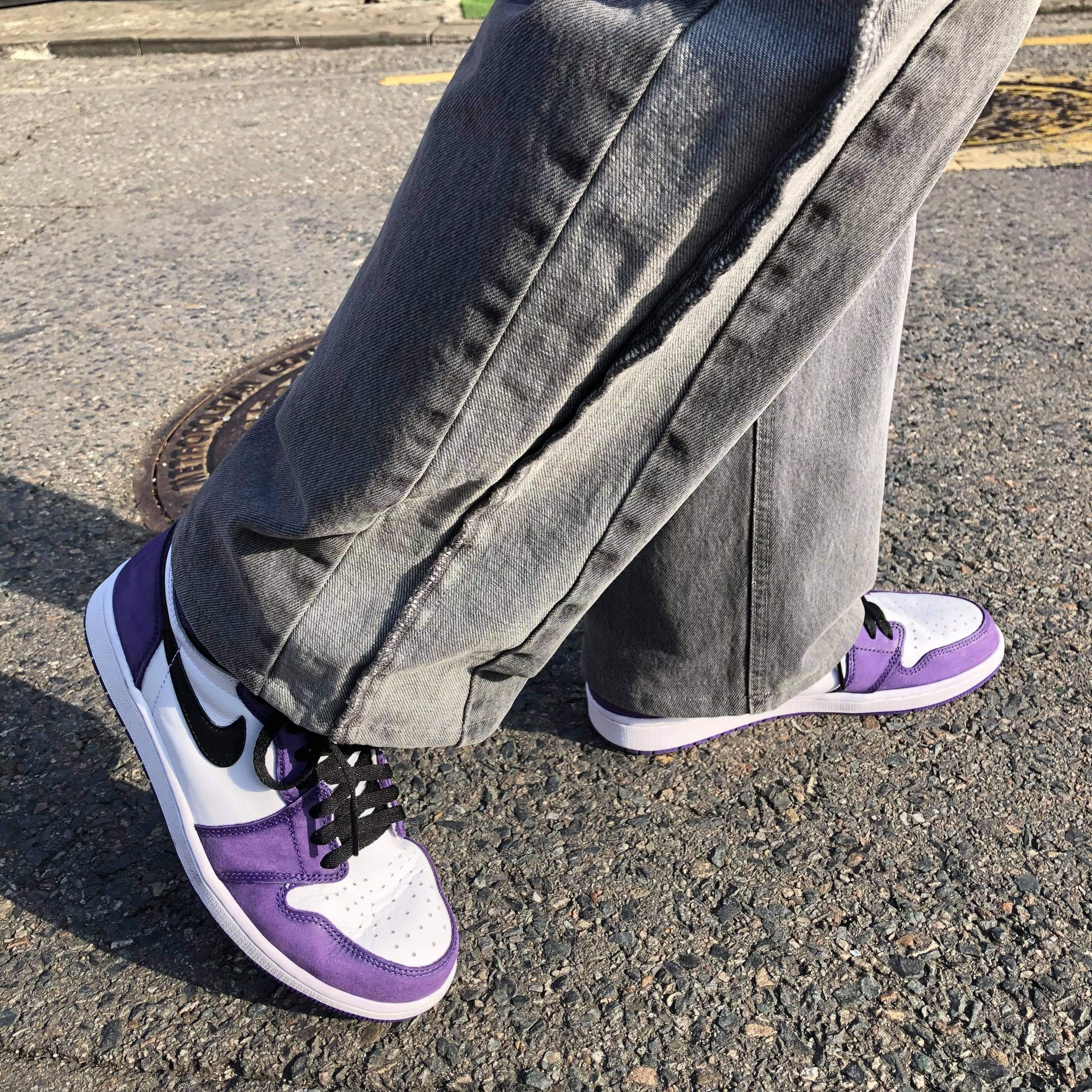 Jordan 1 Retro High OG Court Purple 2020 착용 스타일 - 2