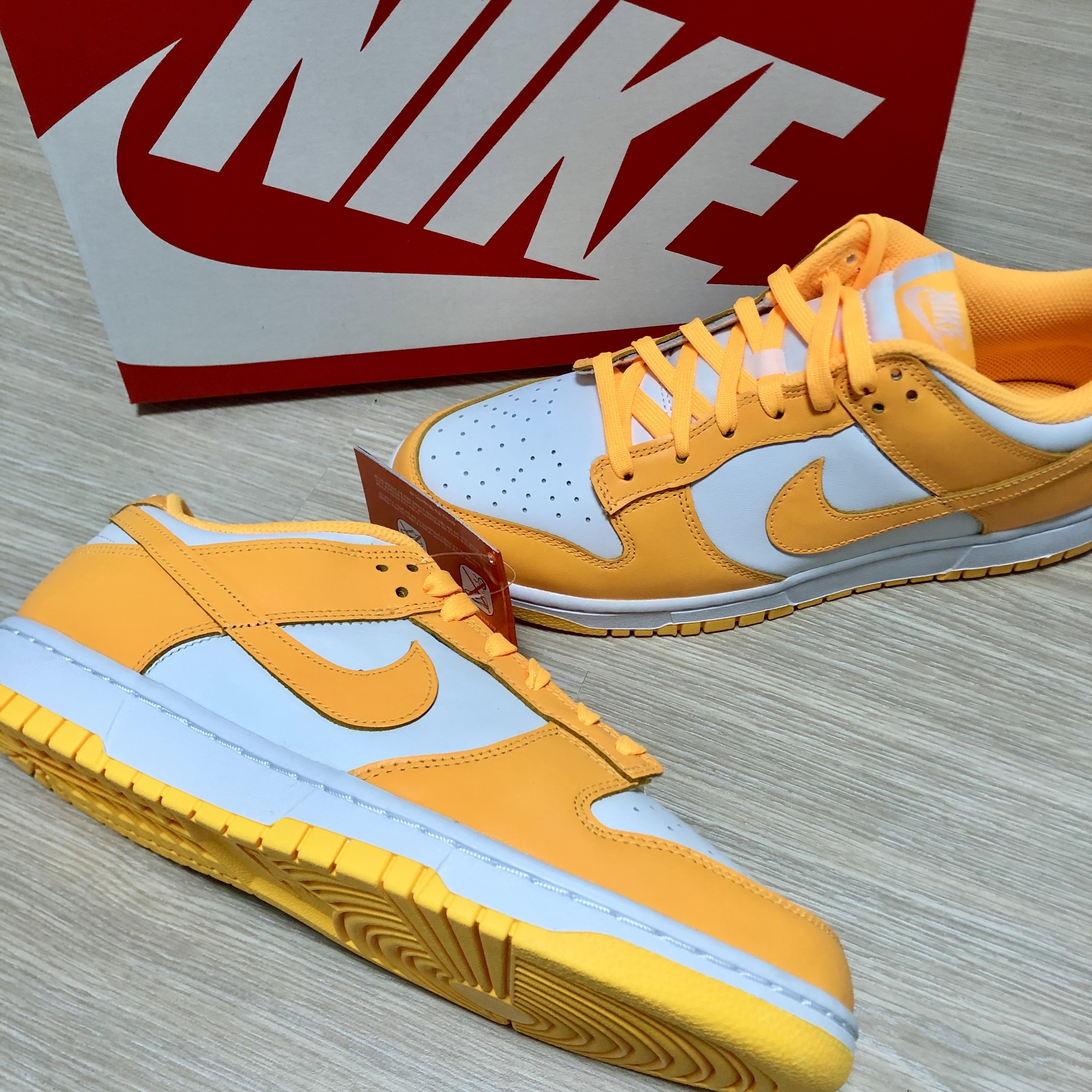 (W) Nike Dunk Low Laser Orange 착용 스타일