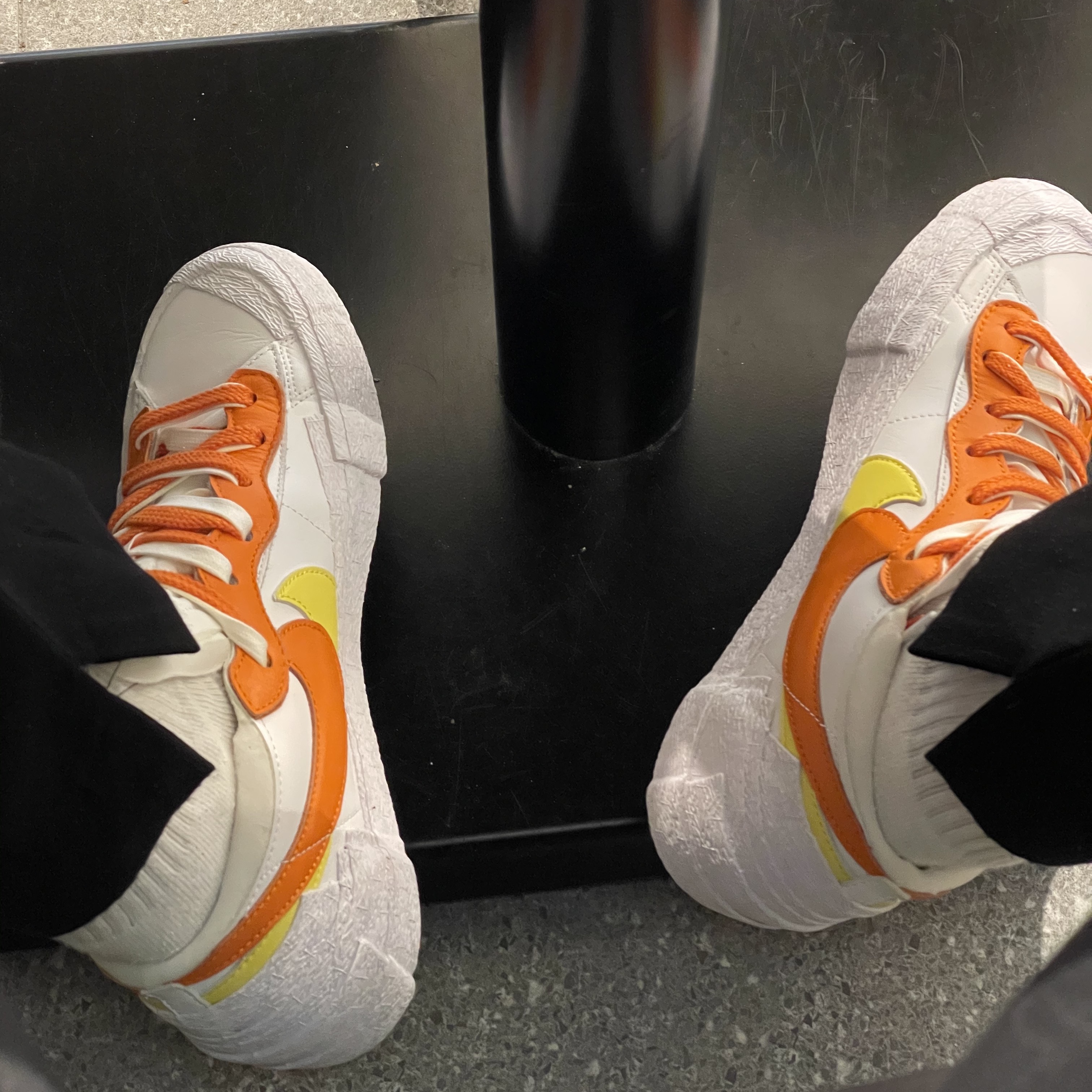 Nike x Sacai Blazer Low Magma Orange 착용 스타일