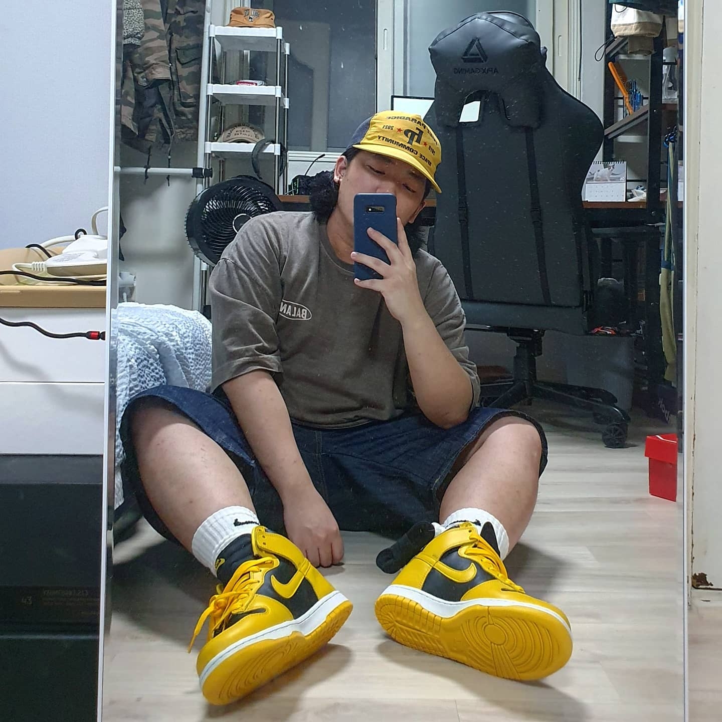 Nike Dunk High SP Varsity Maize 착용 스타일 - 2