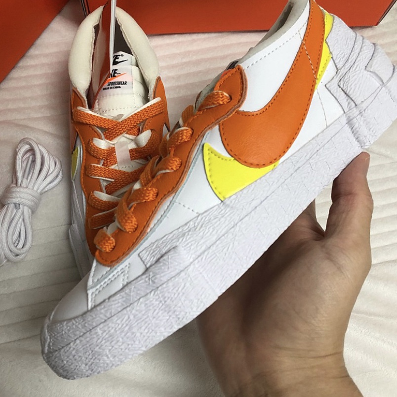 Nike x Sacai Blazer Low Magma Orange 착용 스타일 - 2