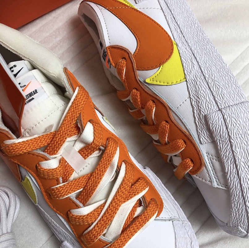 Nike x Sacai Blazer Low Magma Orange 착용 스타일 - 3
