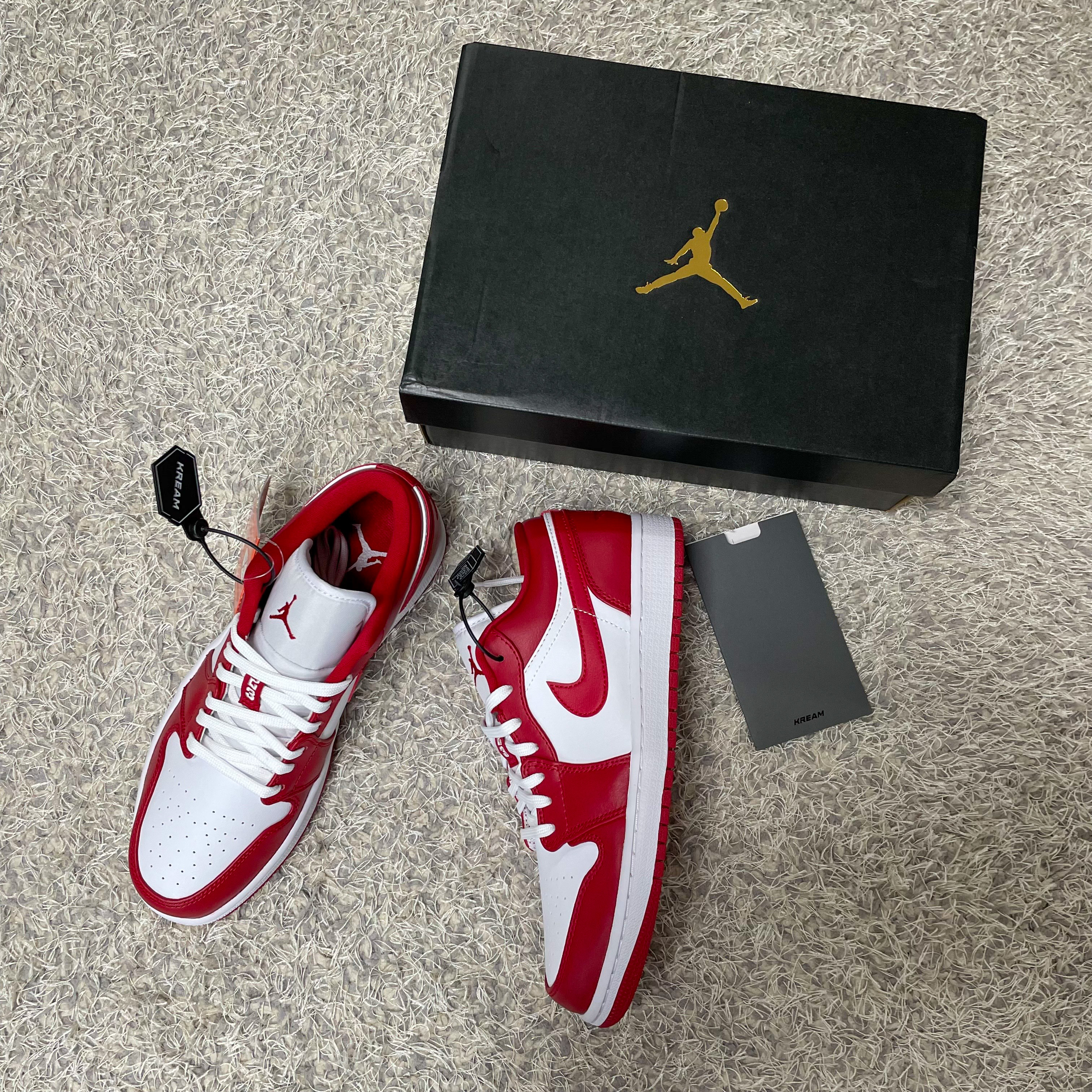 Jordan 1 Low Gym Red White 착용 스타일 - 1