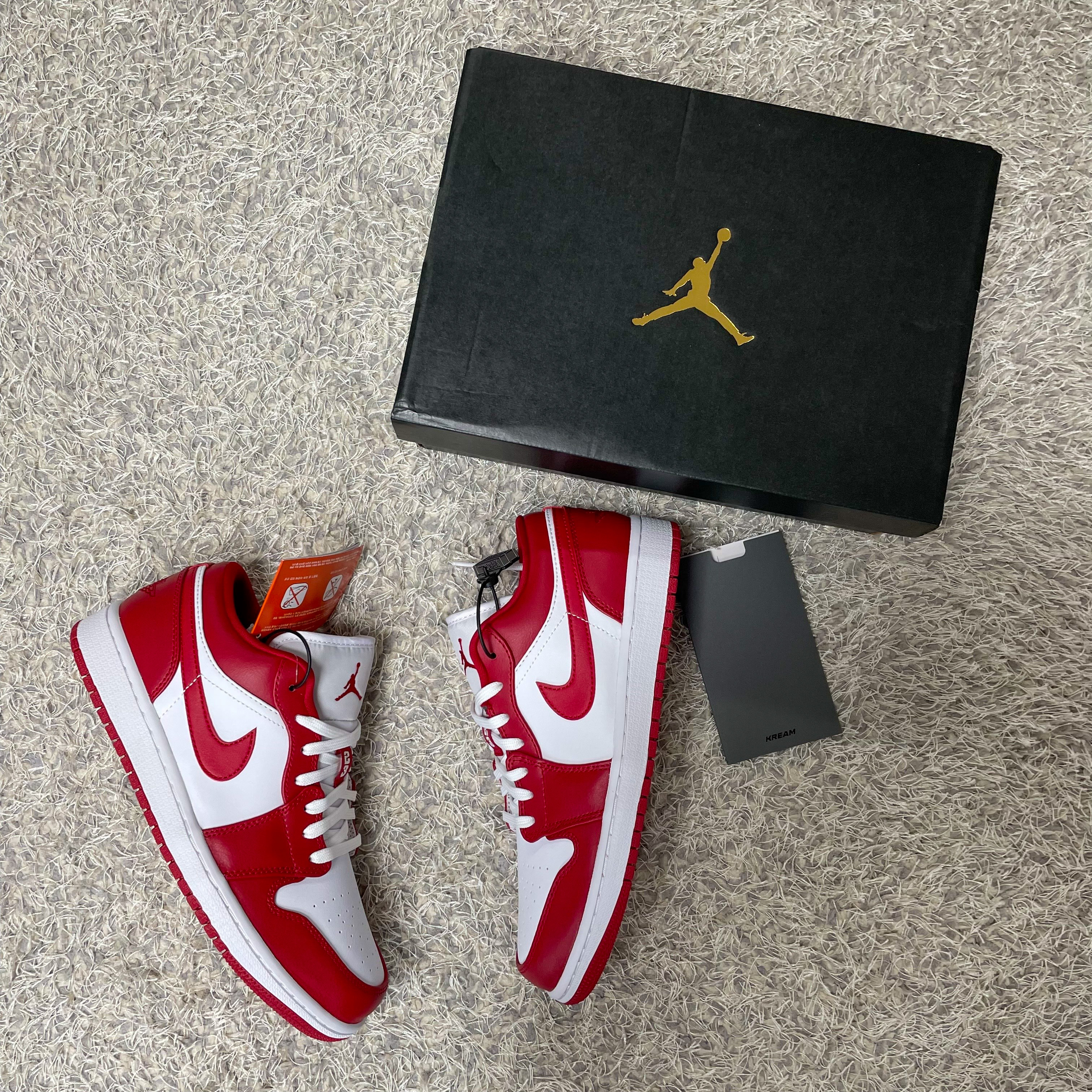 Jordan 1 Low Gym Red White 착용 스타일 - 2