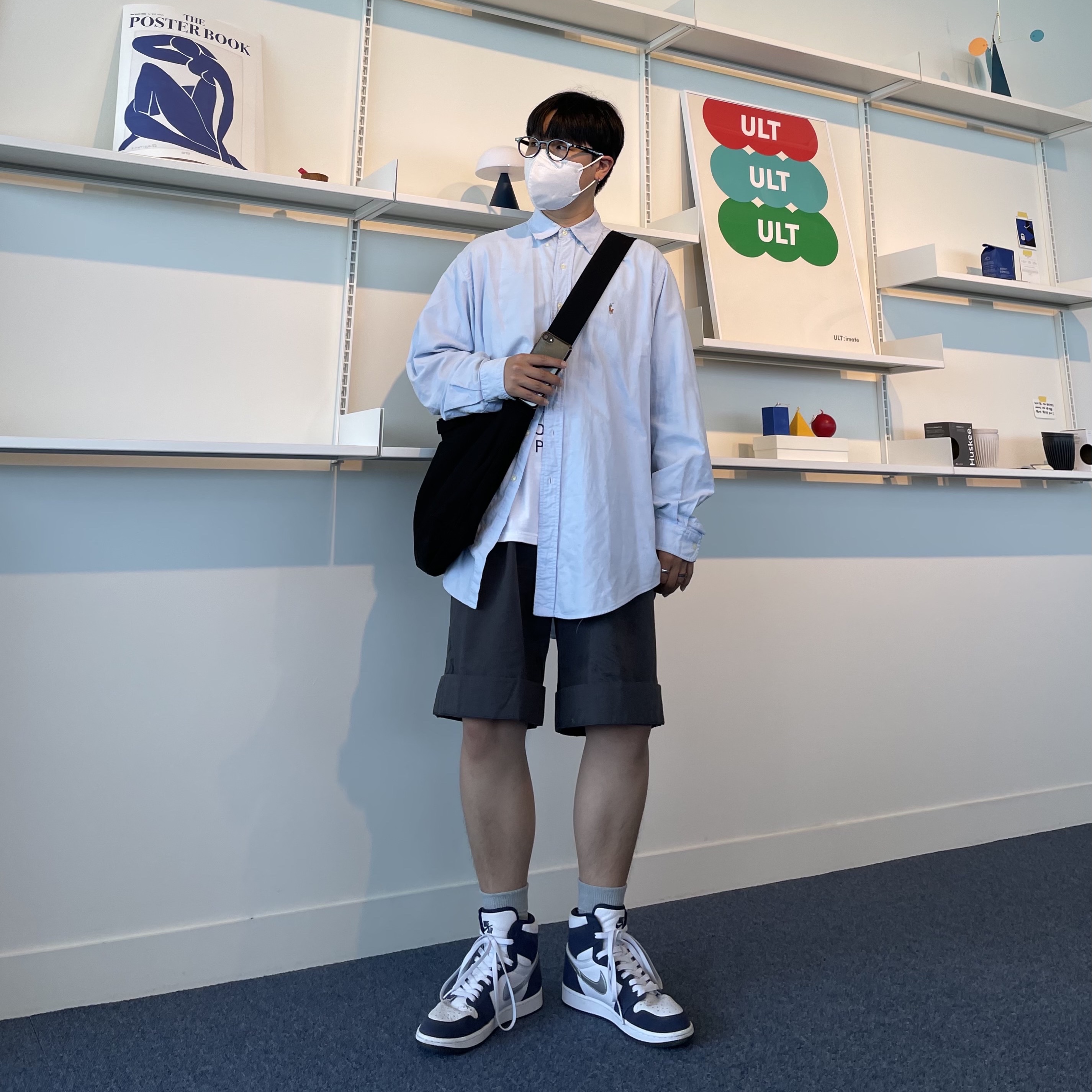Jordan 1 Retro High OG CO.JP Midnight Navy 착용 스타일
