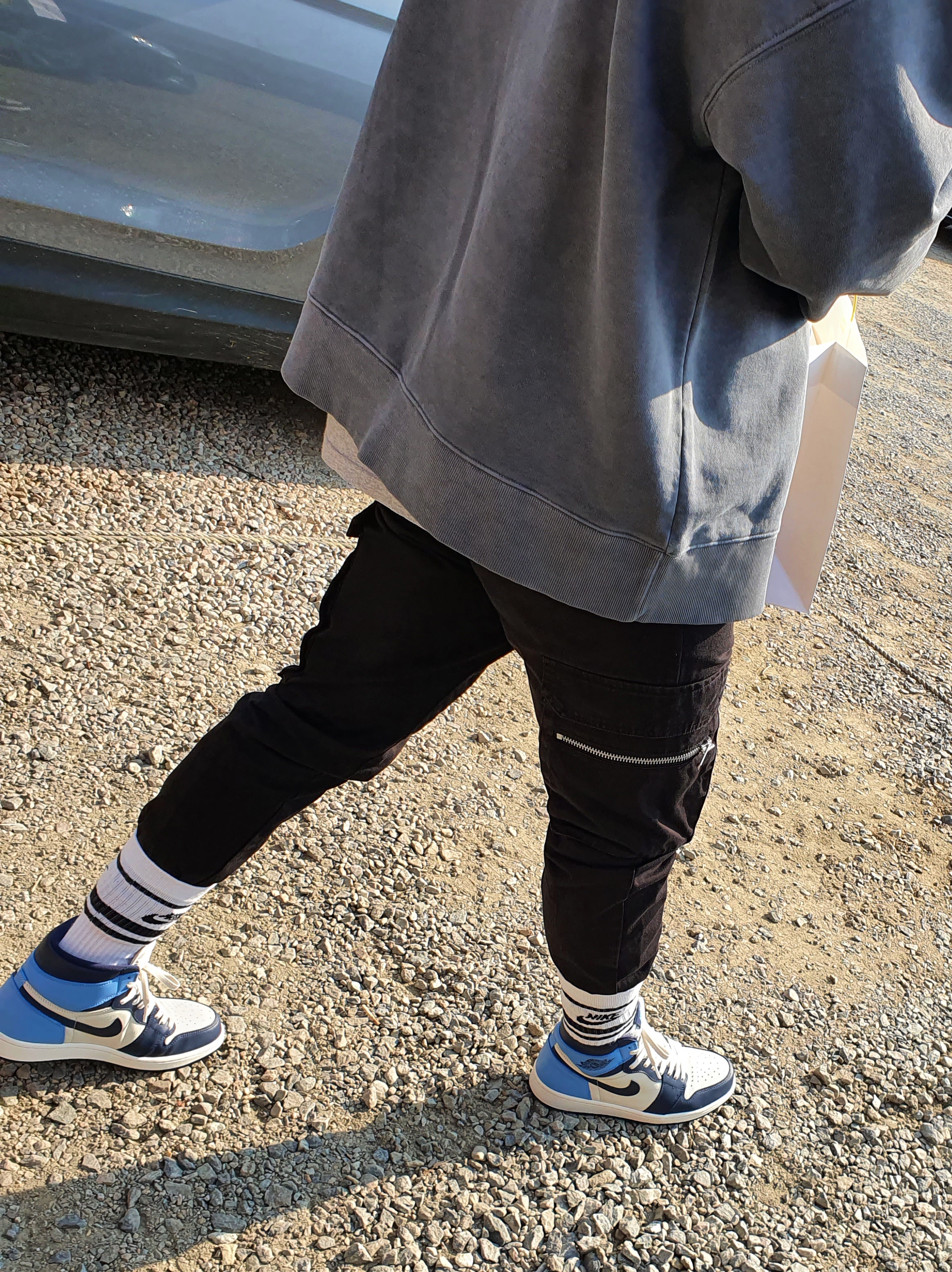 Jordan 1 Retro High Obsidian UNC 착용 스타일