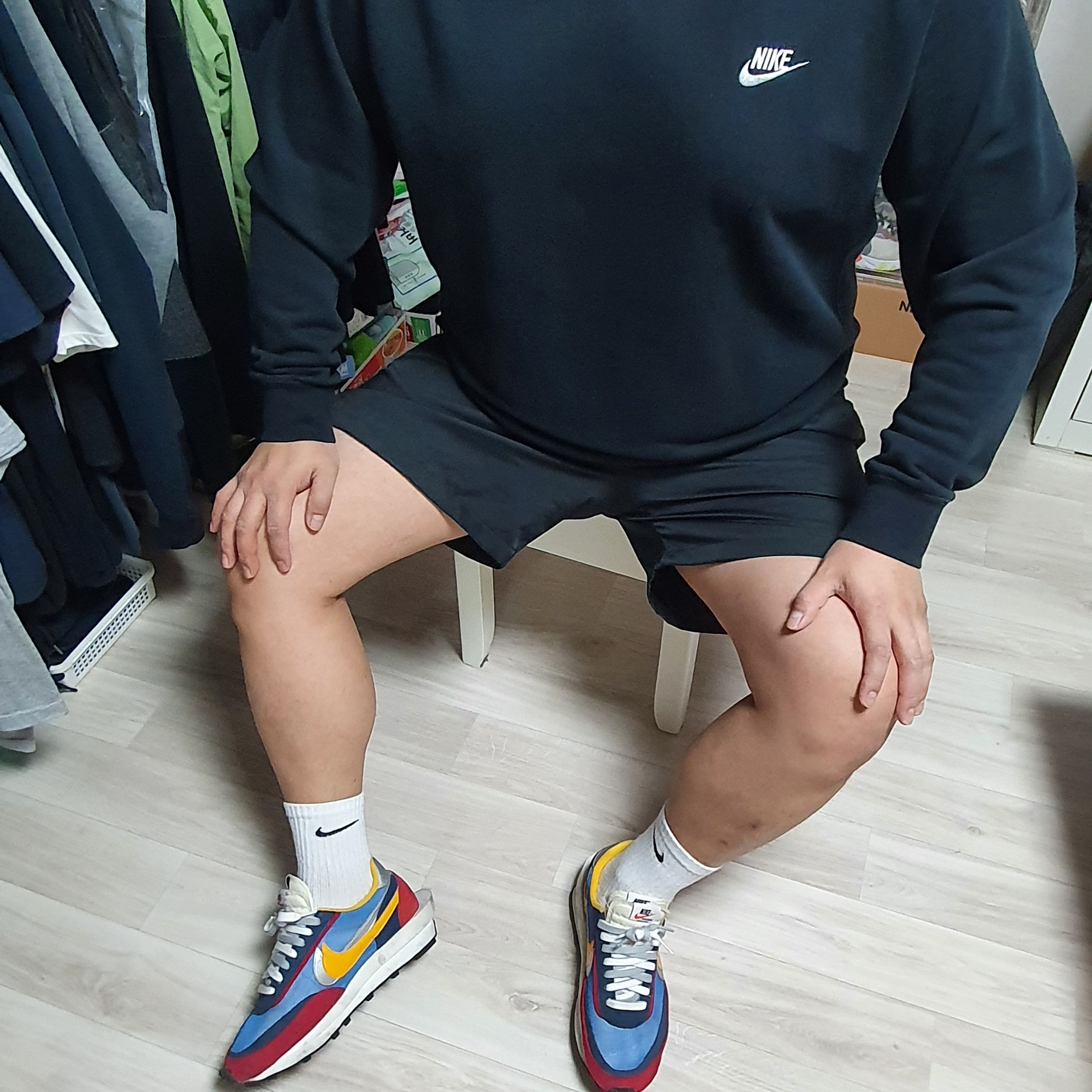 Nike x Sacai LDWaffle Blue Multi 착용 스타일