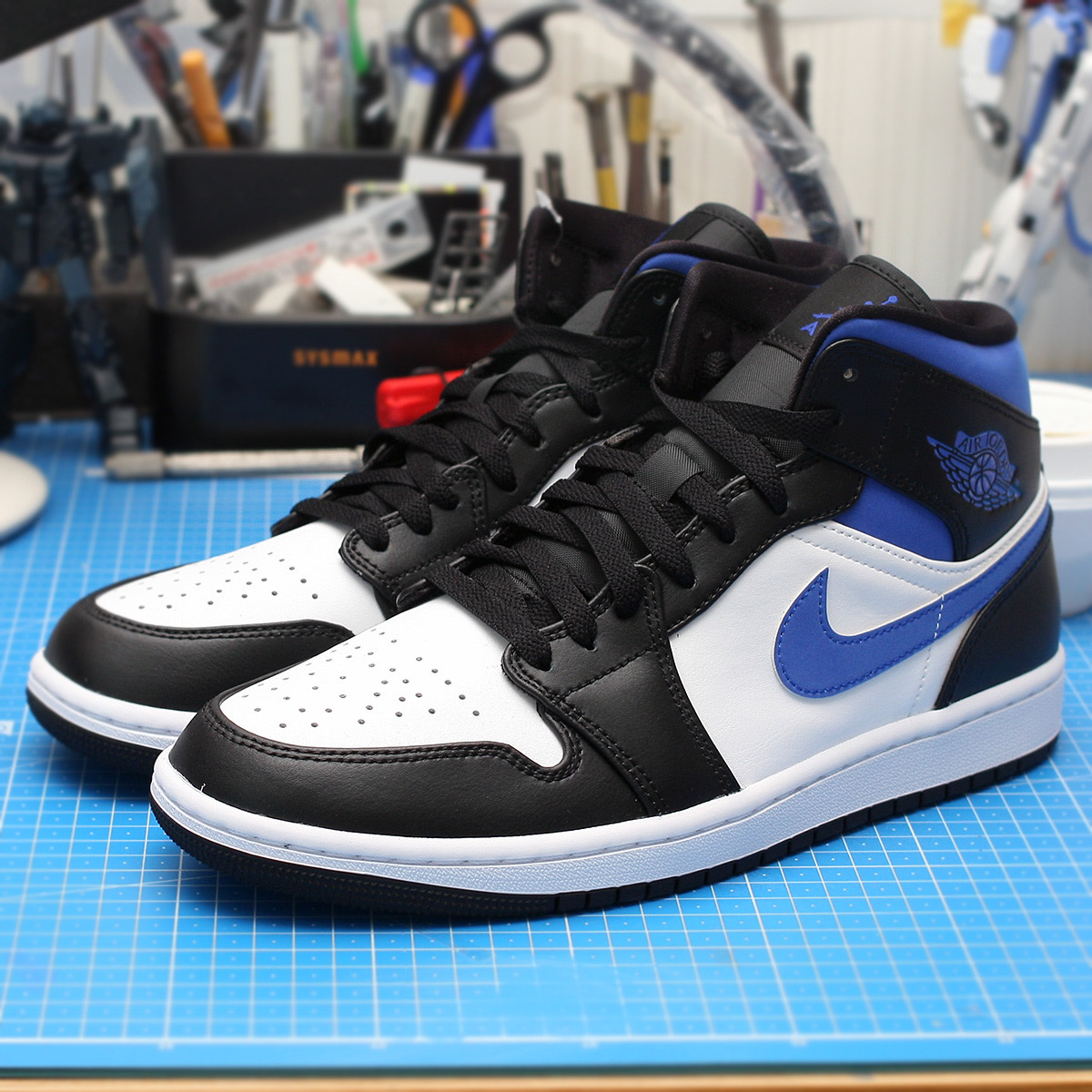 Jordan 1 Mid Racer Blue 착용 스타일 - 5