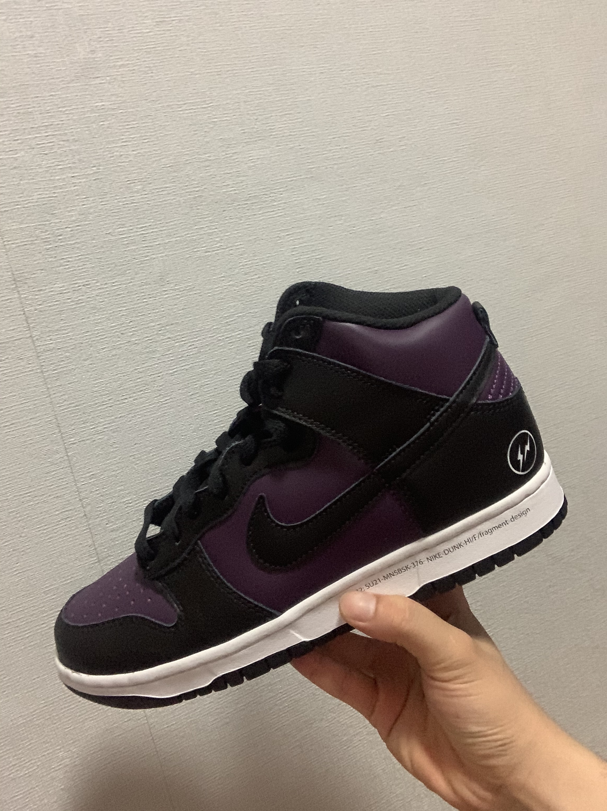 Nike x Fragment Dunk High Black 착용 스타일
