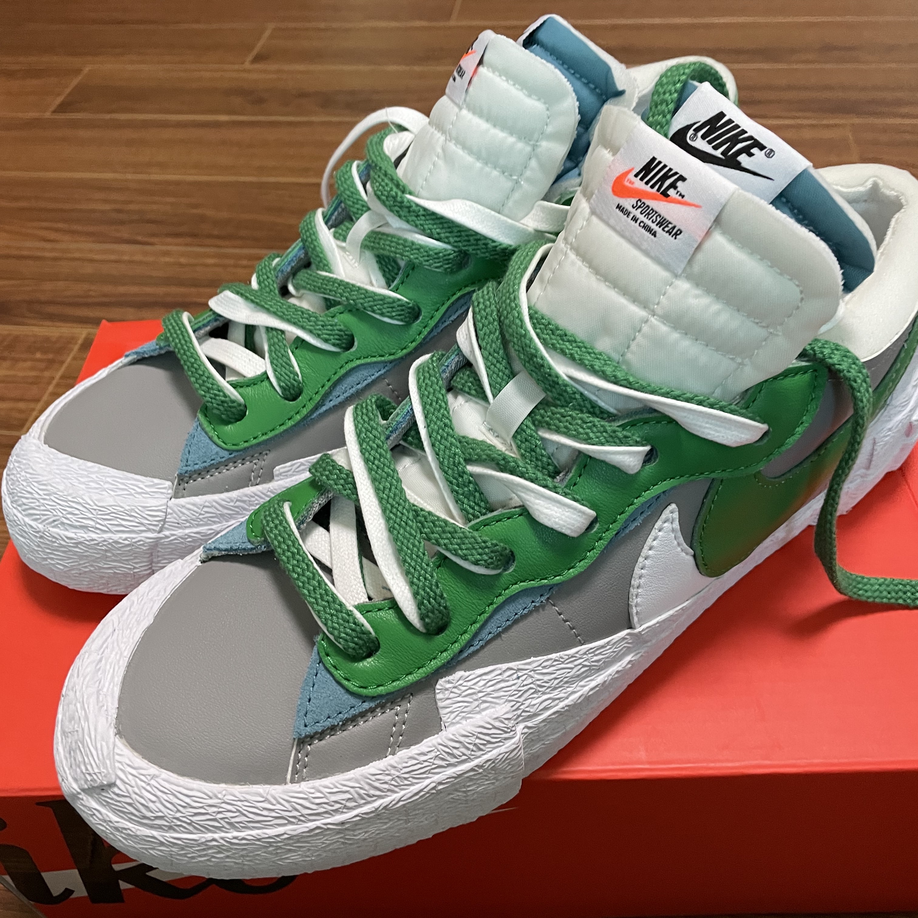 Nike x Sacai Blazer Low Classic Green 착용 스타일