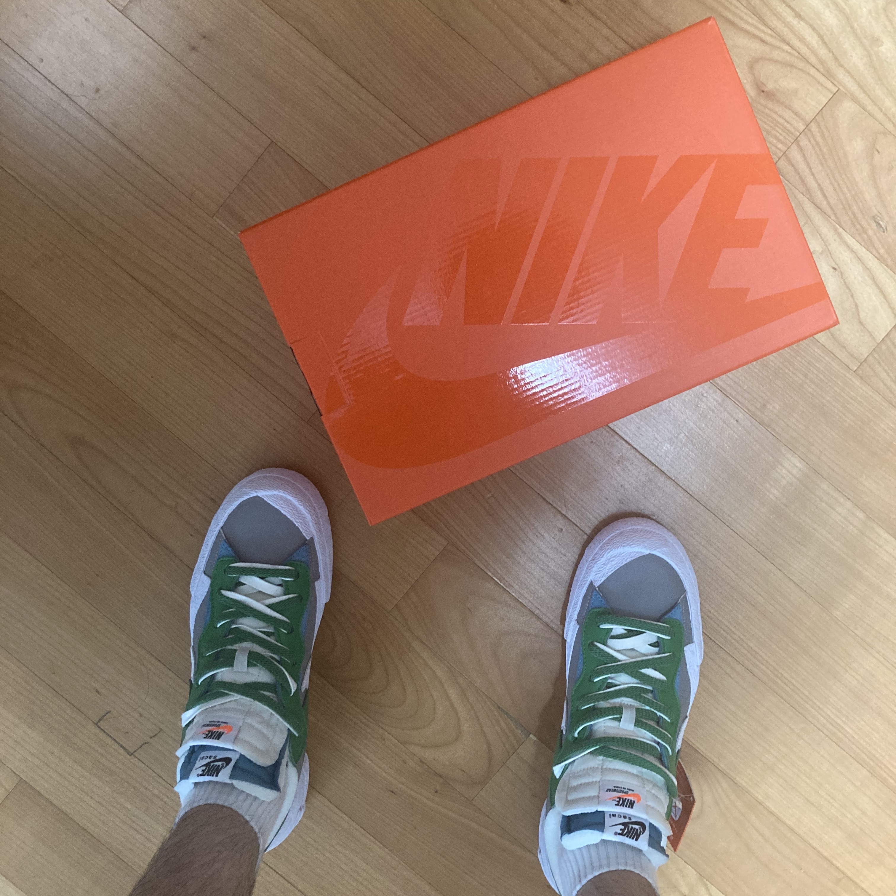 Nike x Sacai Blazer Low Classic Green 착용 스타일 - 3