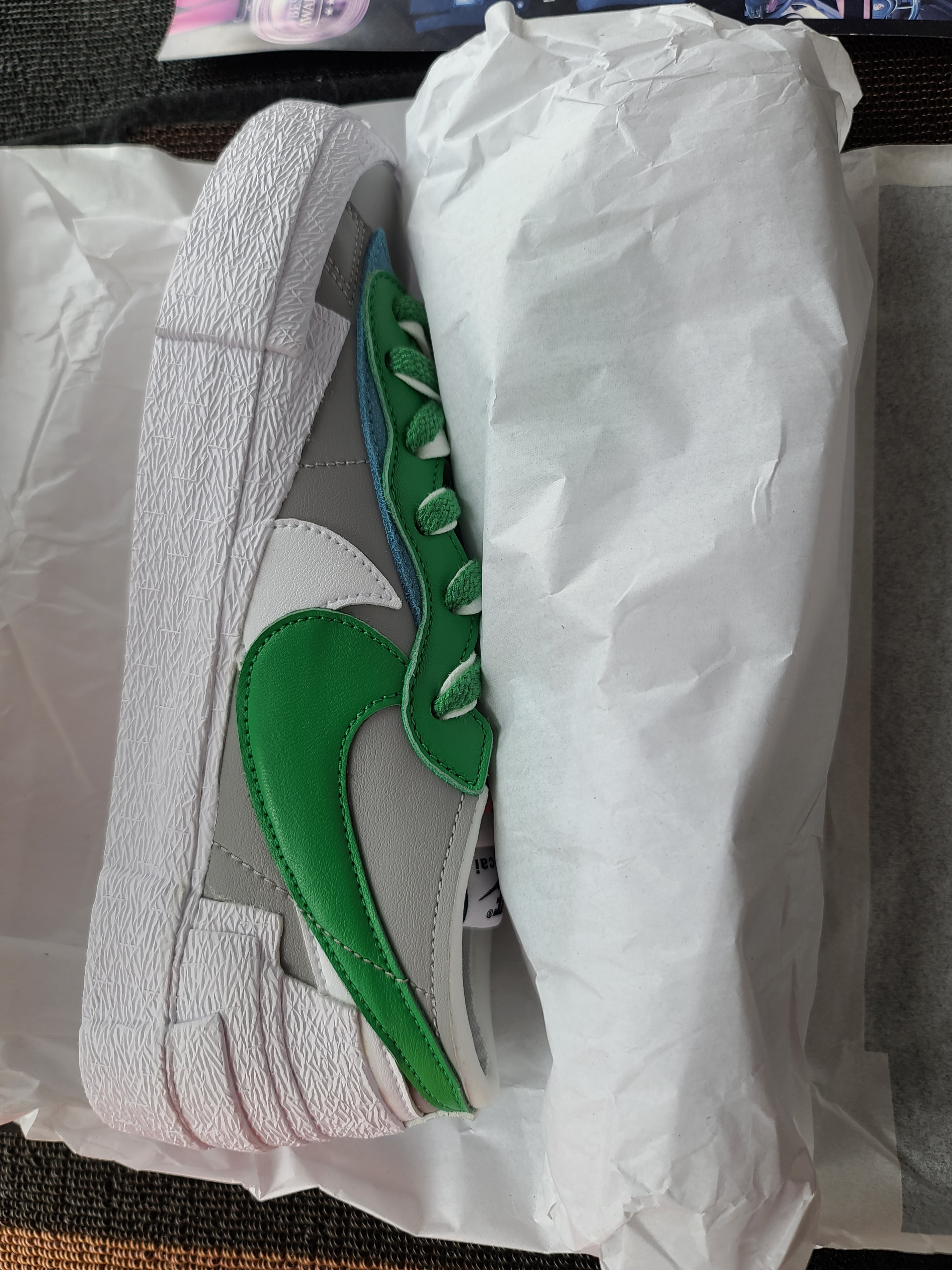 Nike x Sacai Blazer Low Classic Green 착용 스타일 - 4