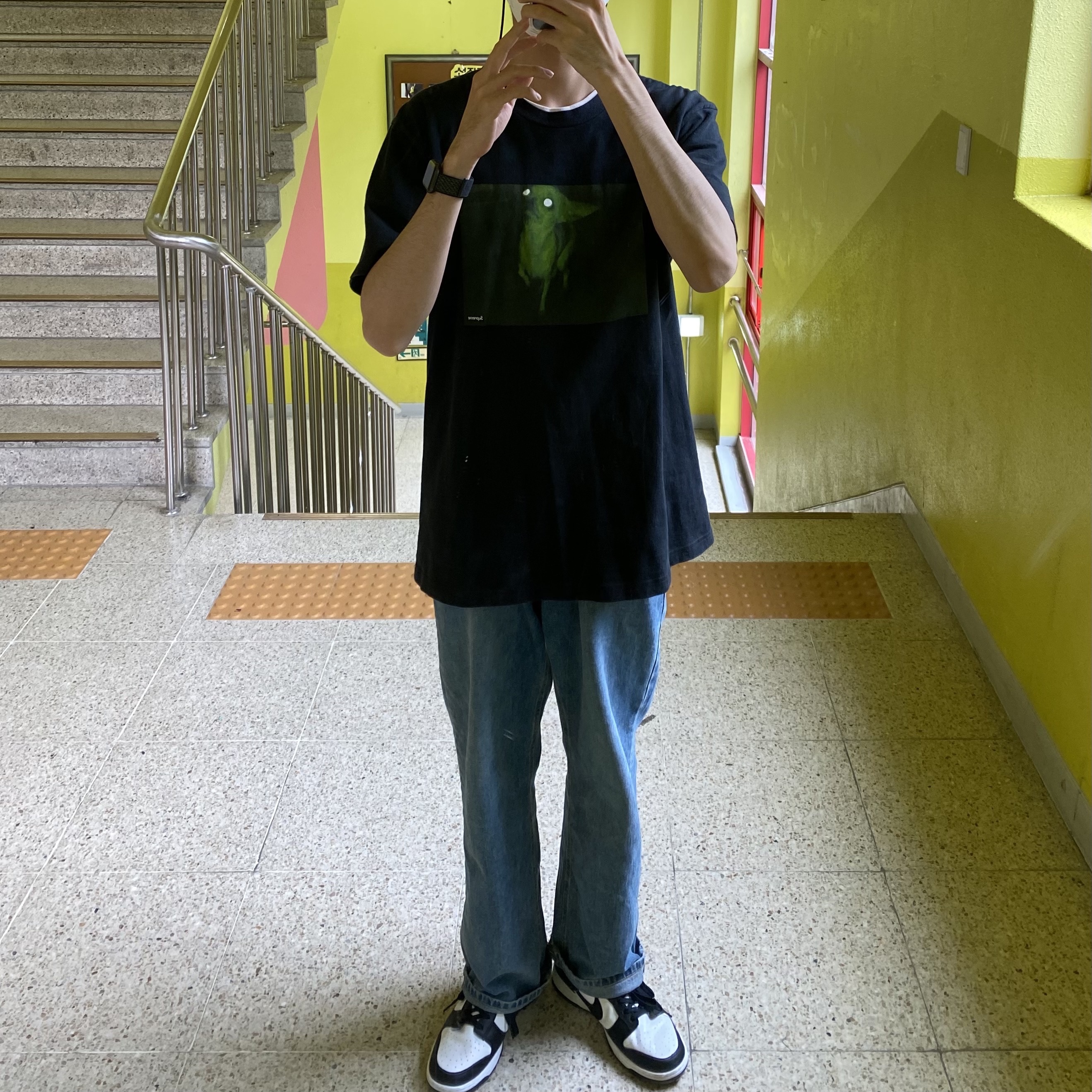 Nike Dunk Low Retro Black 착용 스타일
