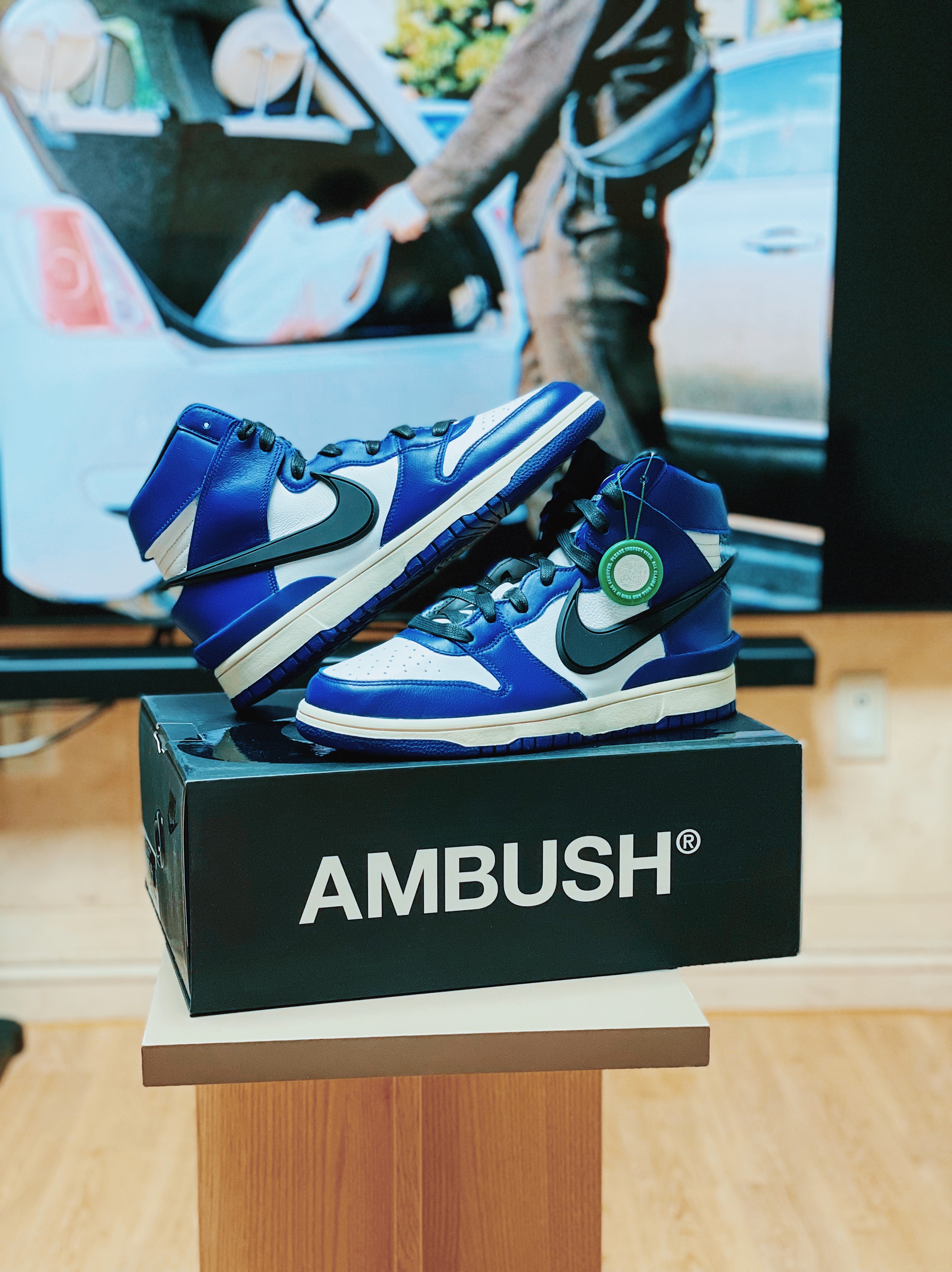 Nike x Ambush Dunk High Deep Royal Blue 착용 스타일