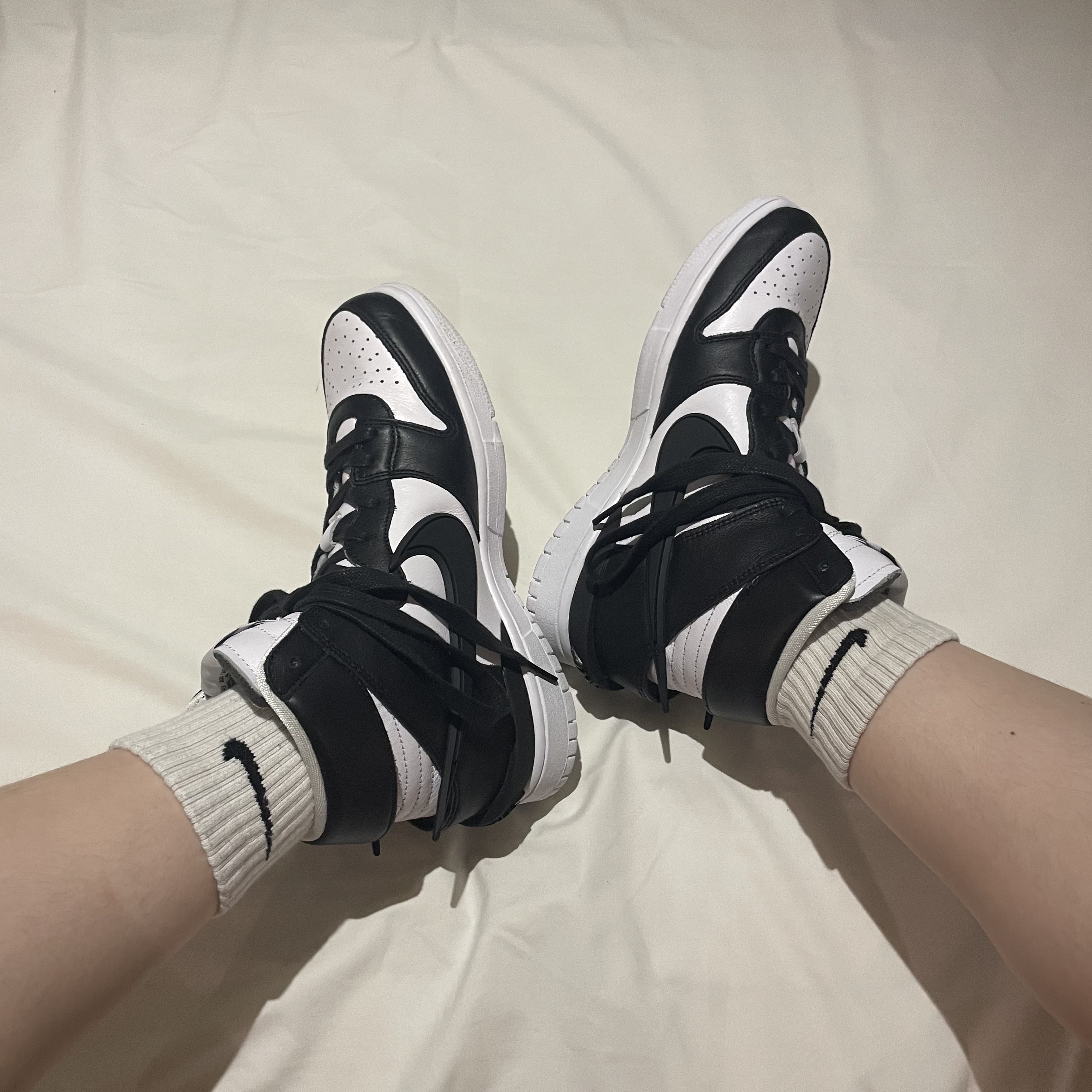Nike x Ambush Dunk High Black 착용 스타일