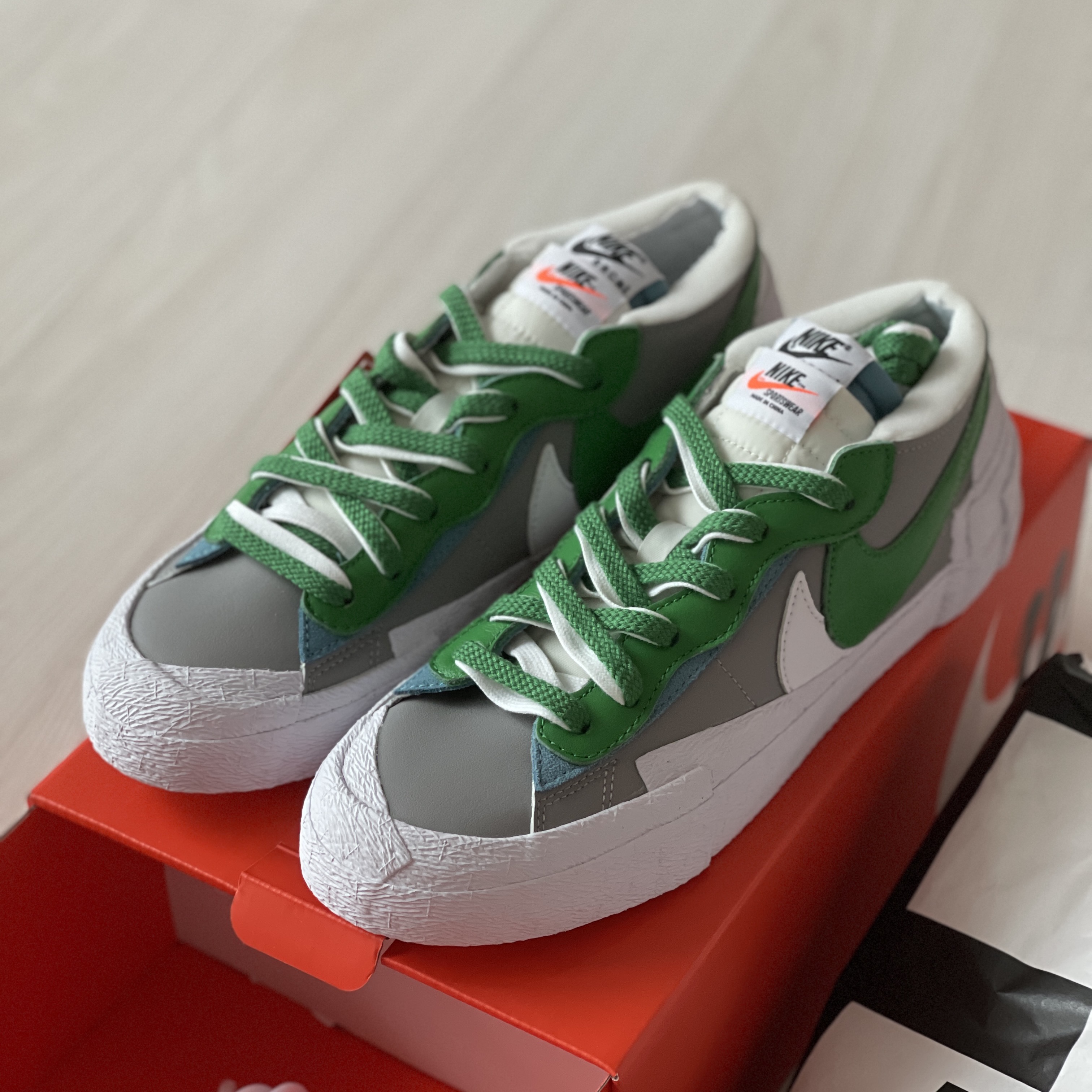 Nike x Sacai Blazer Low Classic Green 착용 스타일