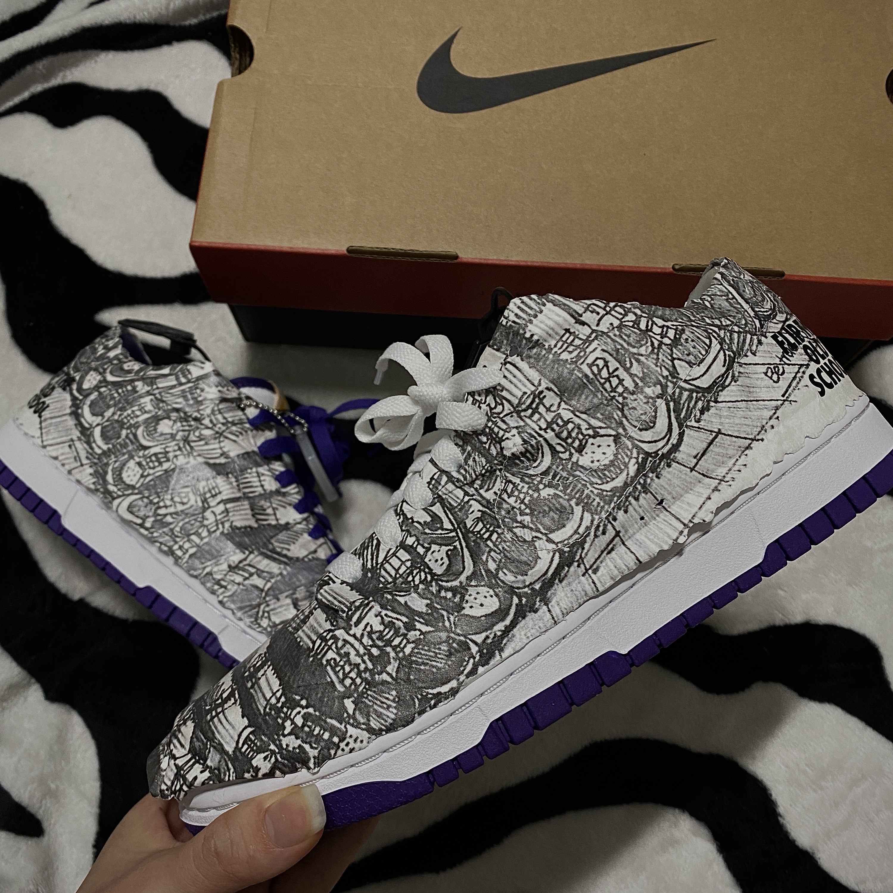 (W) Nike Dunk Low SE Flip 착용 스타일 - 2