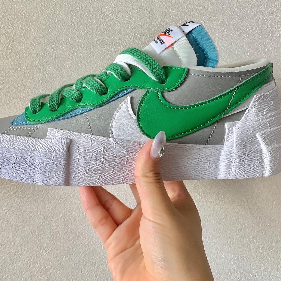Nike x Sacai Blazer Low Classic Green 착용 스타일 - 3