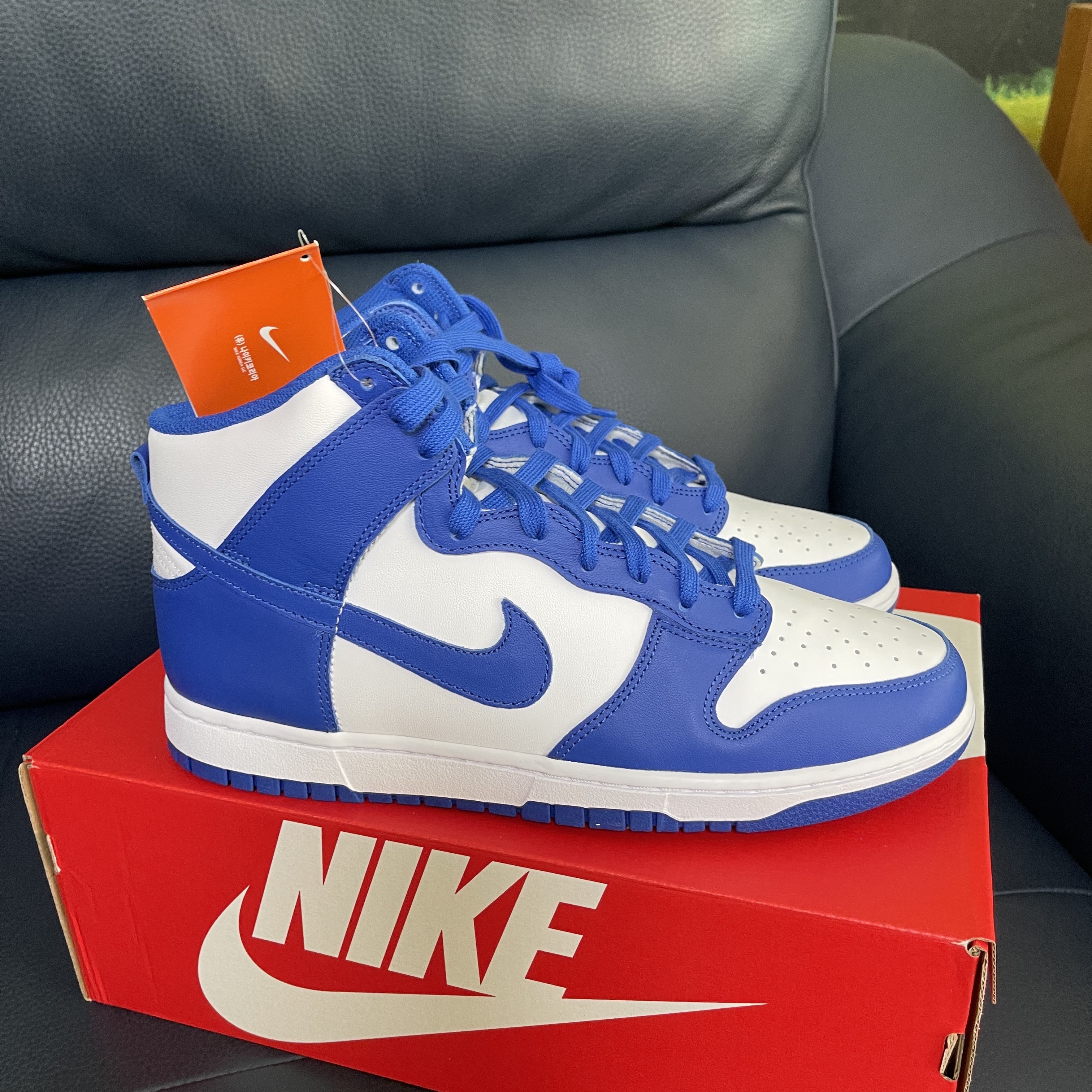 Nike Dunk High Retro Game Royal 착용 스타일