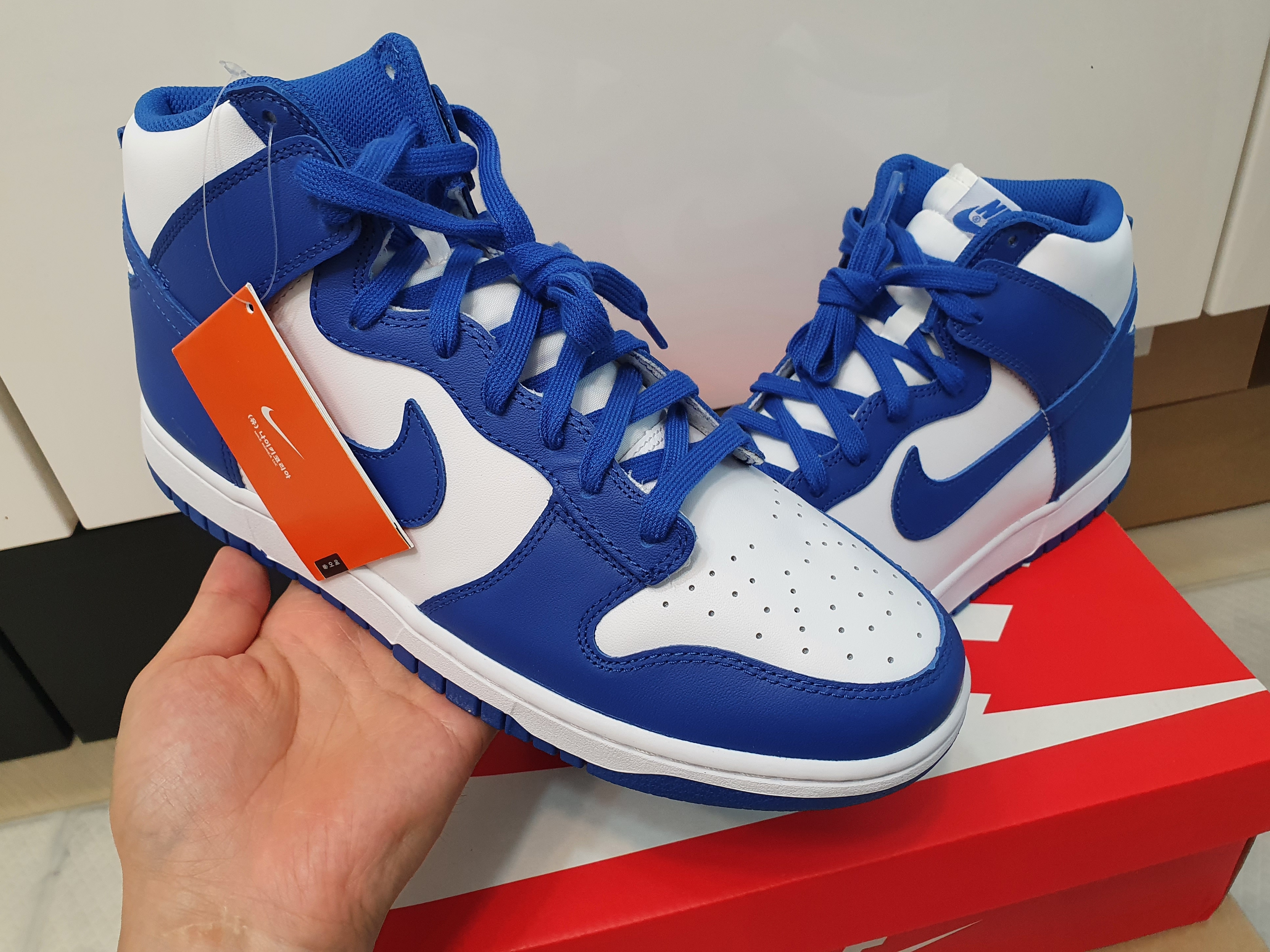 Nike Dunk High Retro Game Royal 착용 스타일