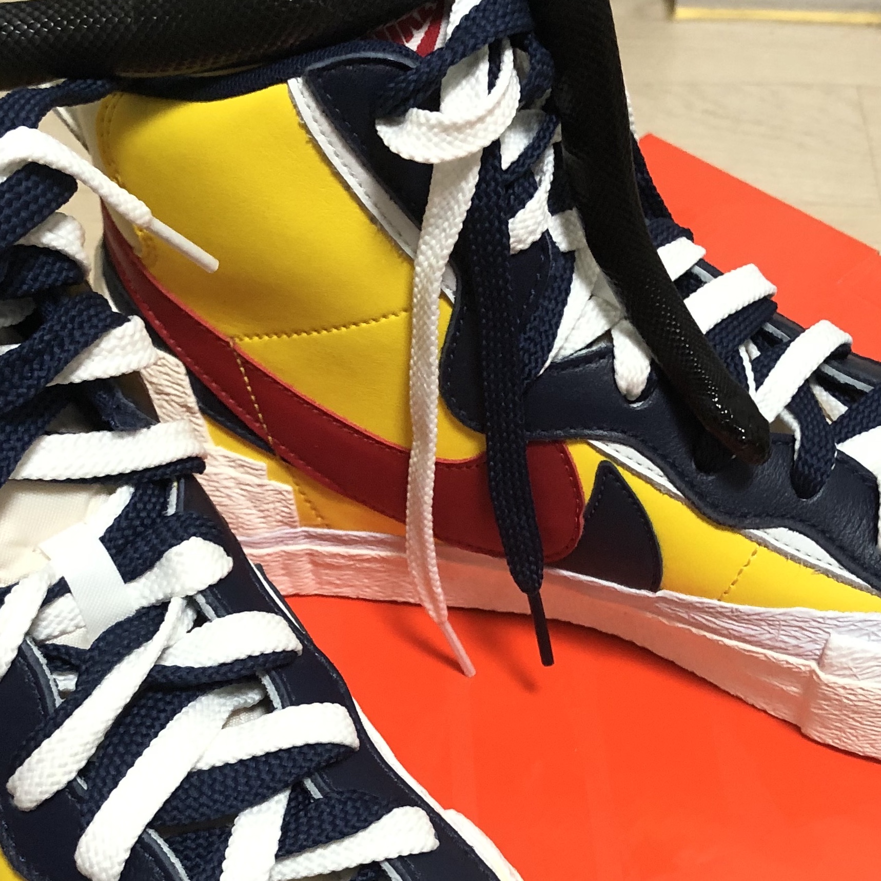 Nike x Sacai Blazer Mid Snow Beach 착용 스타일 - 2