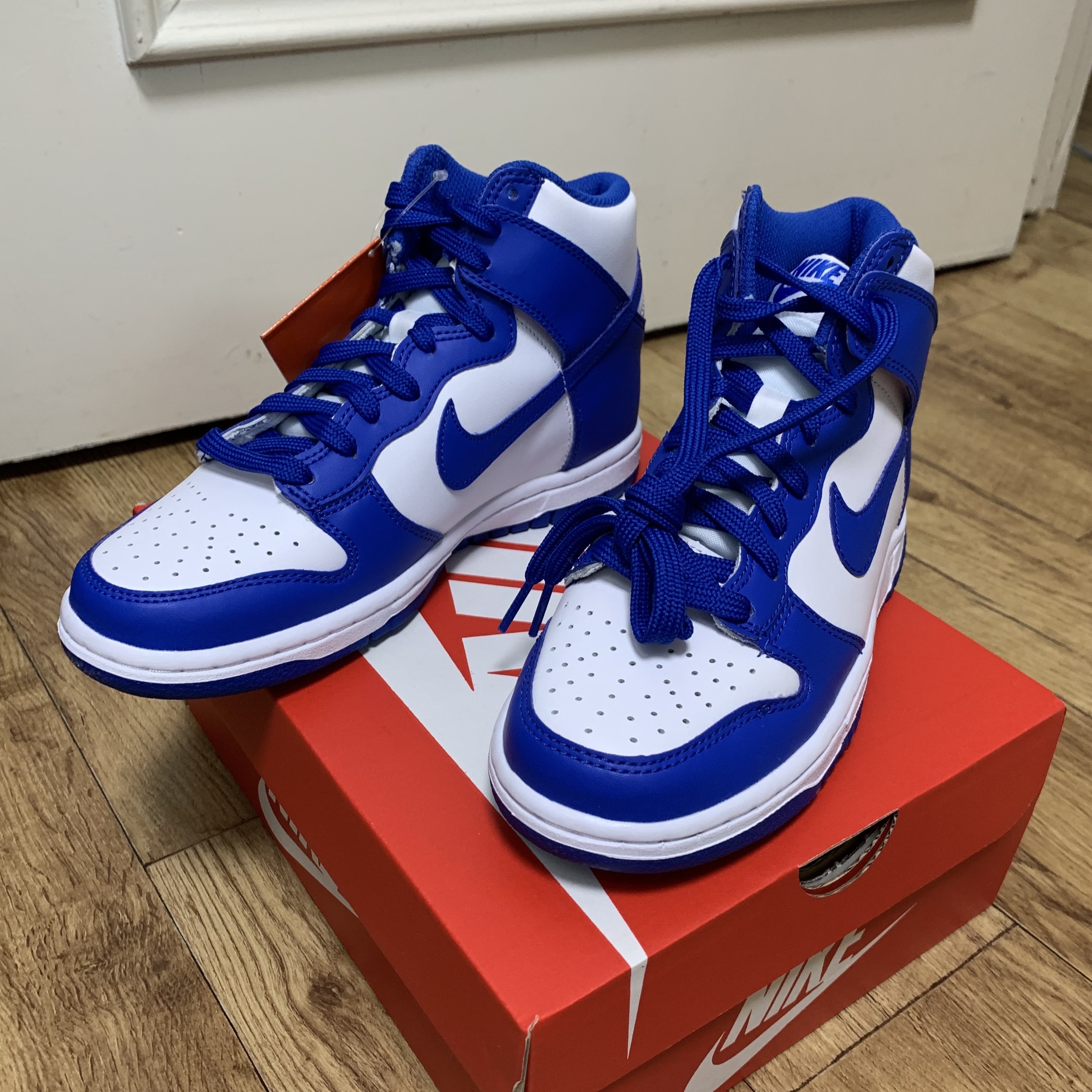 (GS) Nike Dunk High Game Royal, Nike Dunk High Retro Game Royal 착용 스타일