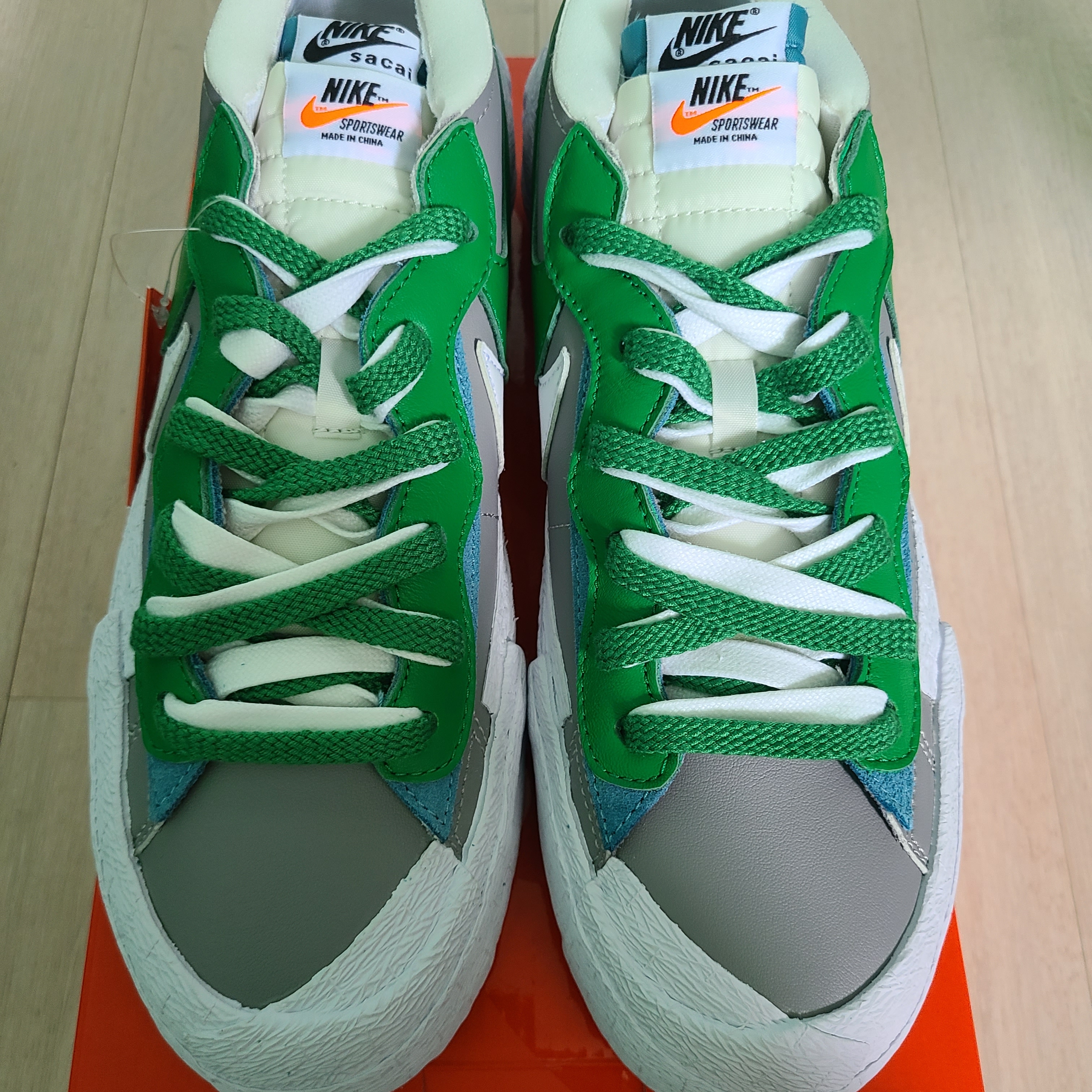 Nike x Sacai Blazer Low Classic Green 착용 스타일