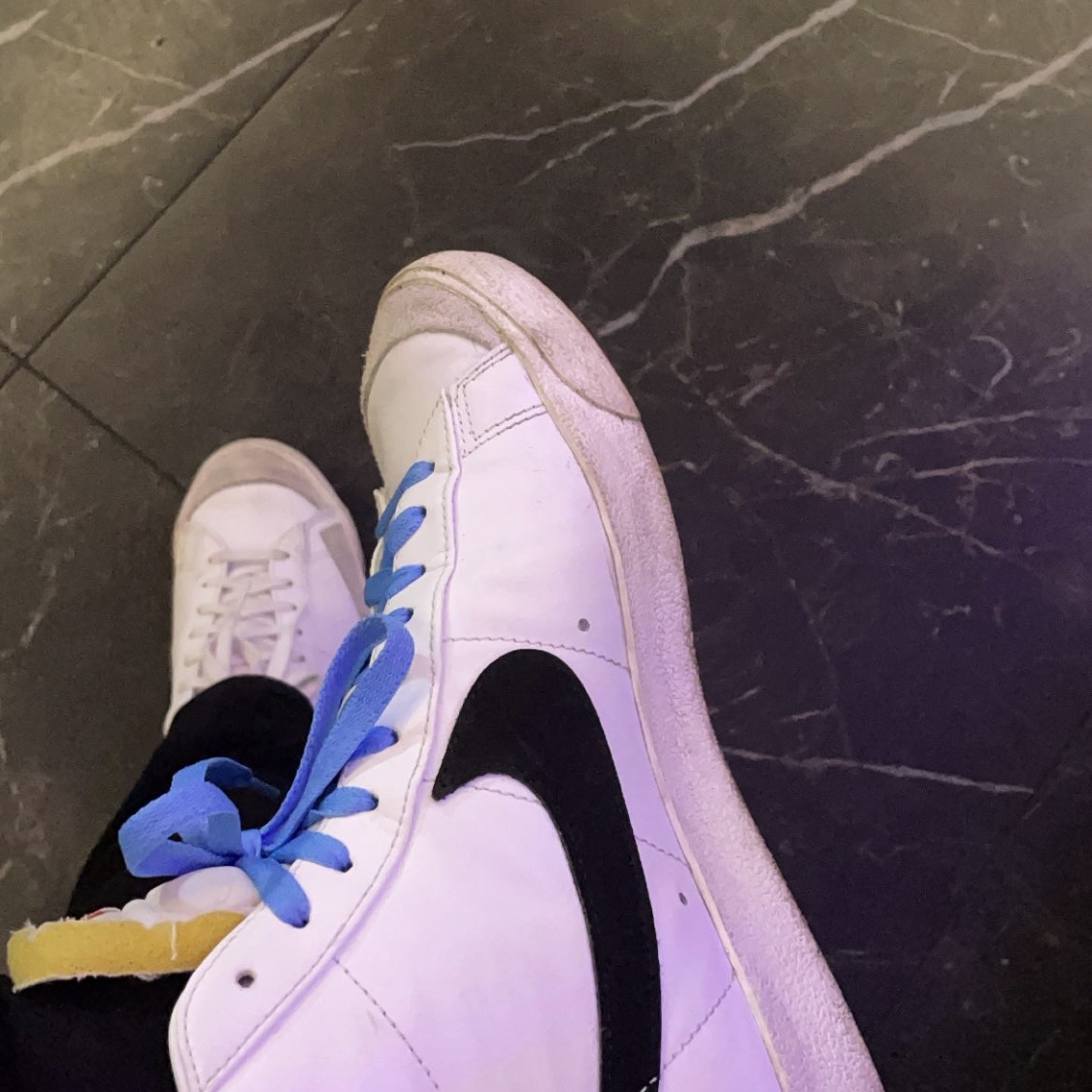 Nike Blazer Mid '77 Vintage White Black 착용 스타일