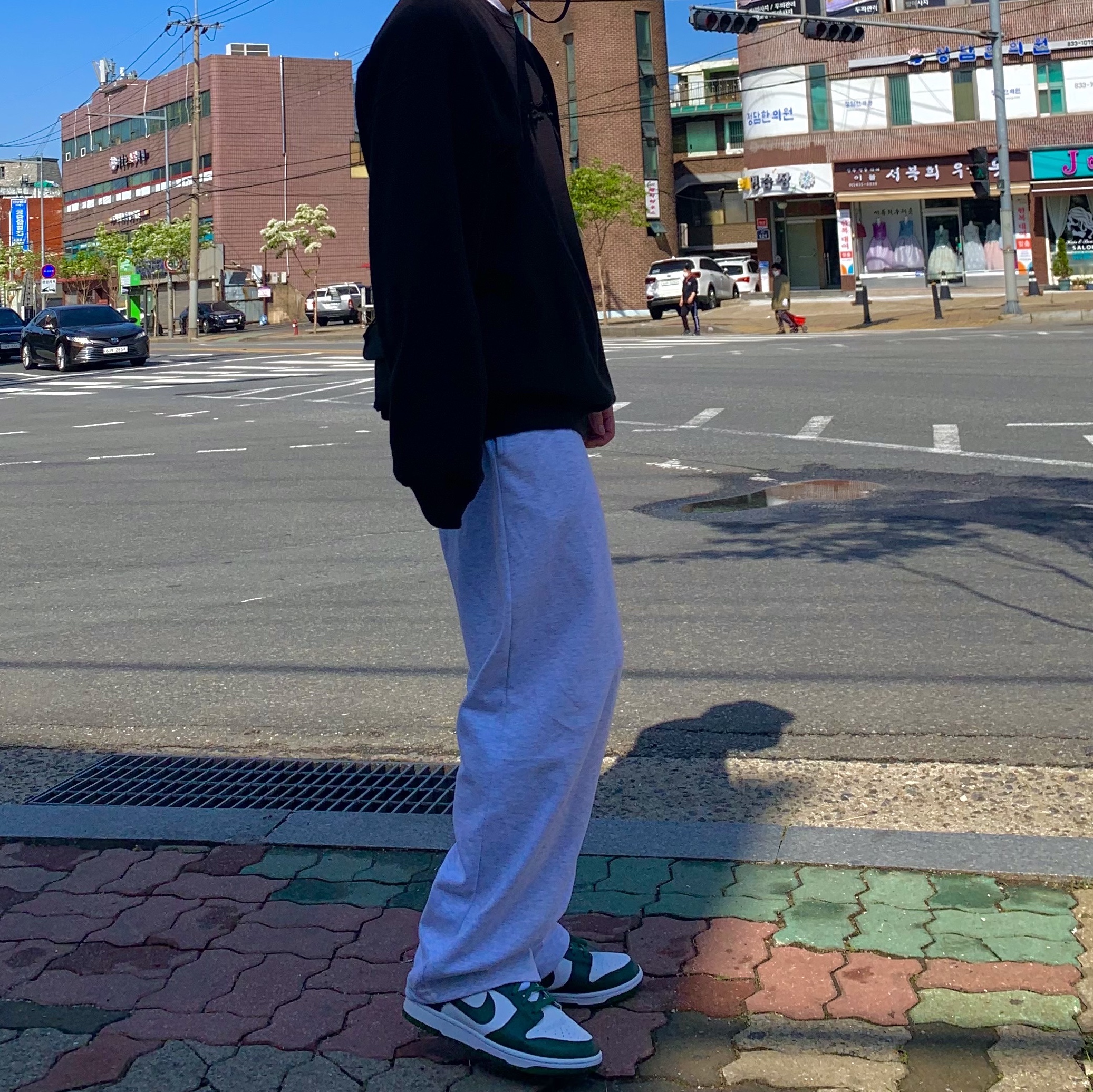 Nike Dunk Low Retro Varsity Green 착용 스타일