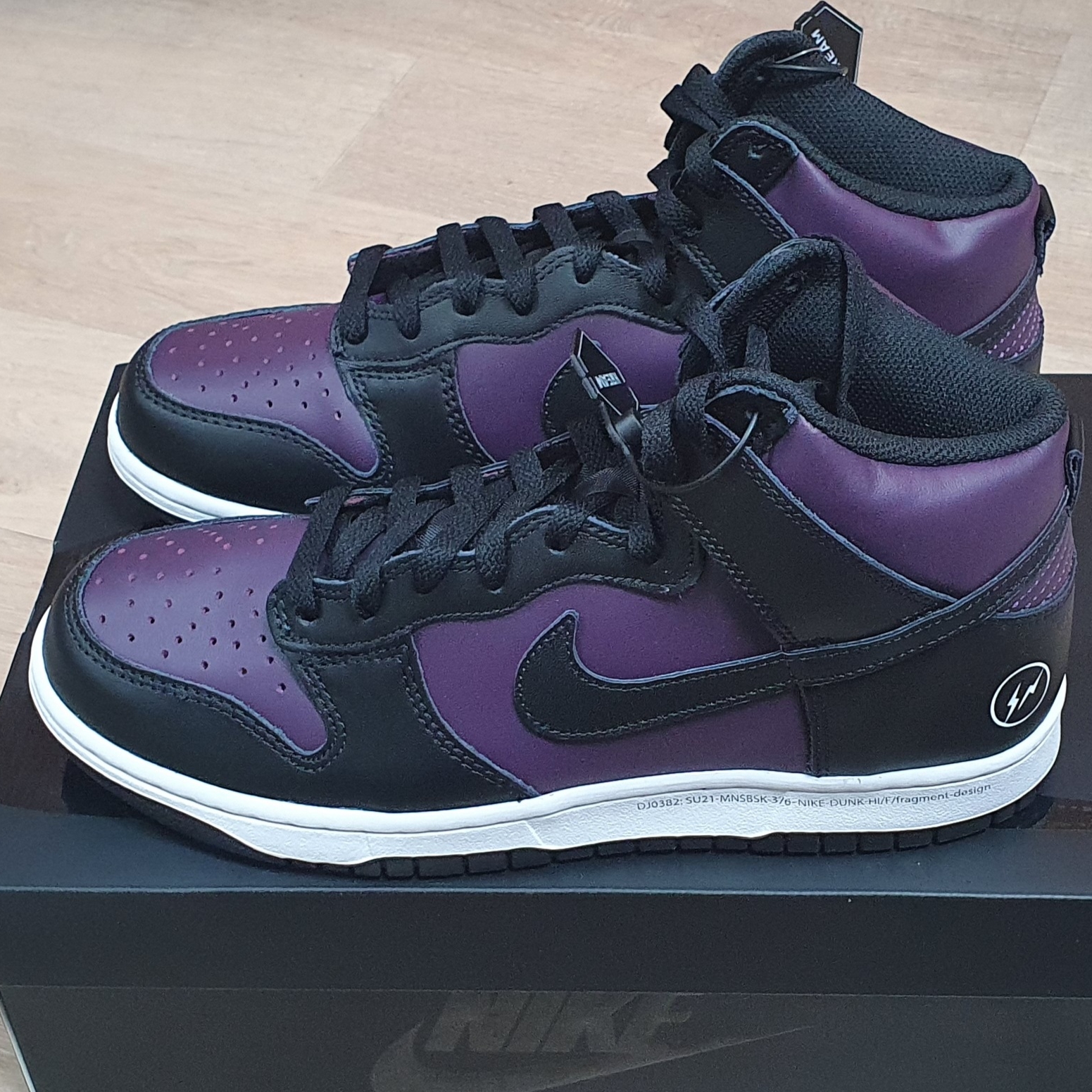 Nike x Fragment Dunk High Black 착용 스타일
