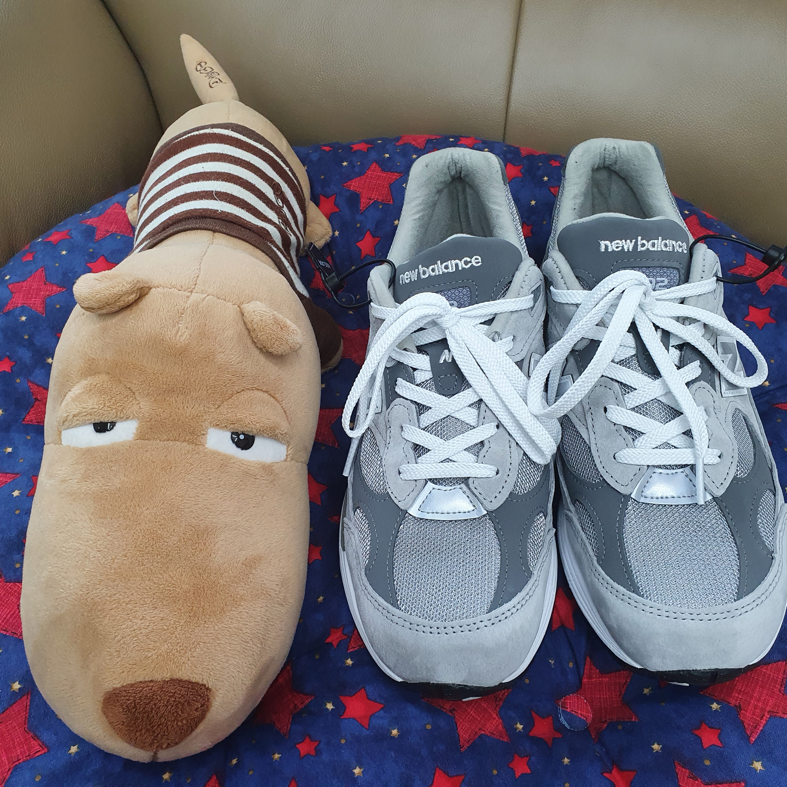 New Balance 992 Made in USA Grey - D Standard 착용 스타일