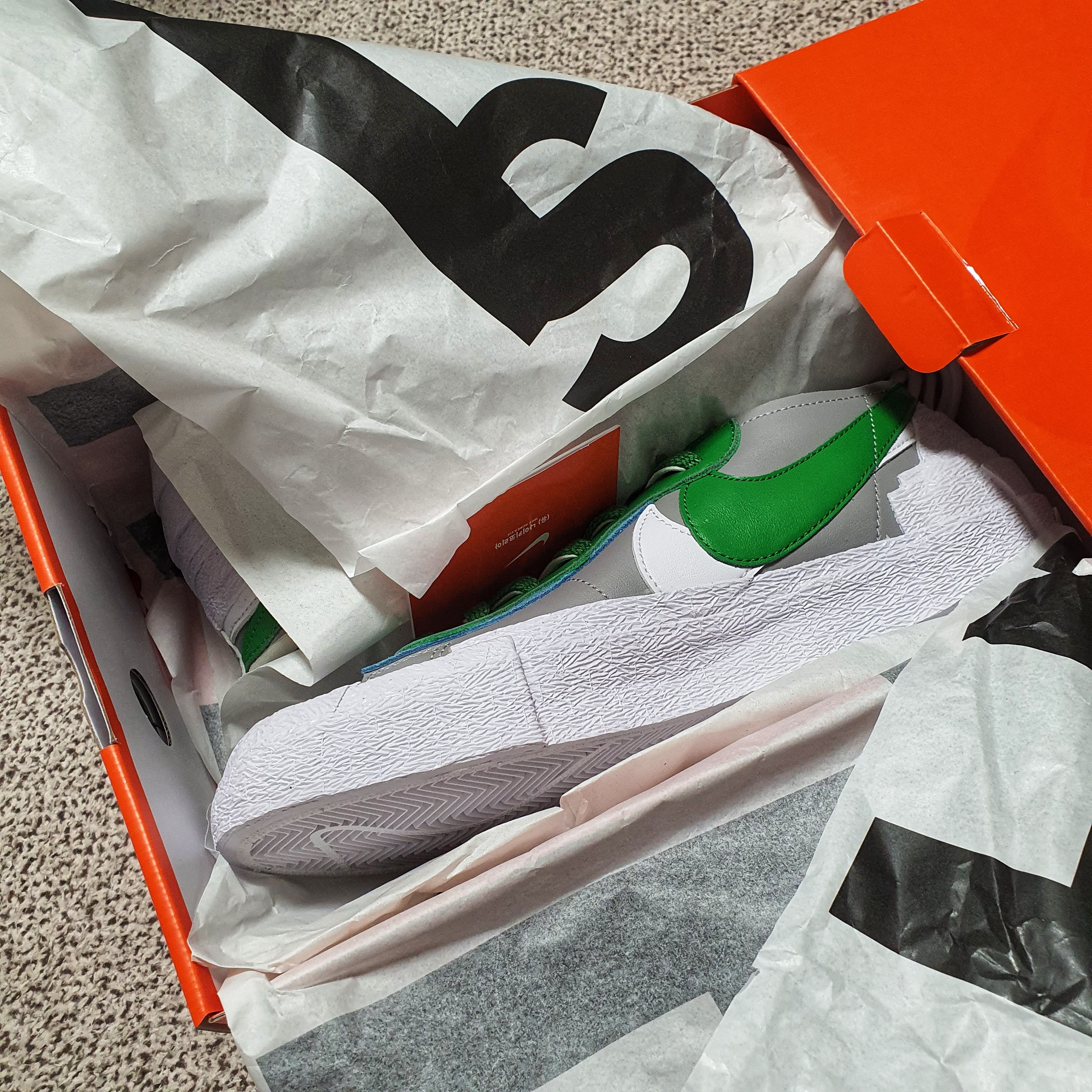 Nike x Sacai Blazer Low Classic Green 착용 스타일