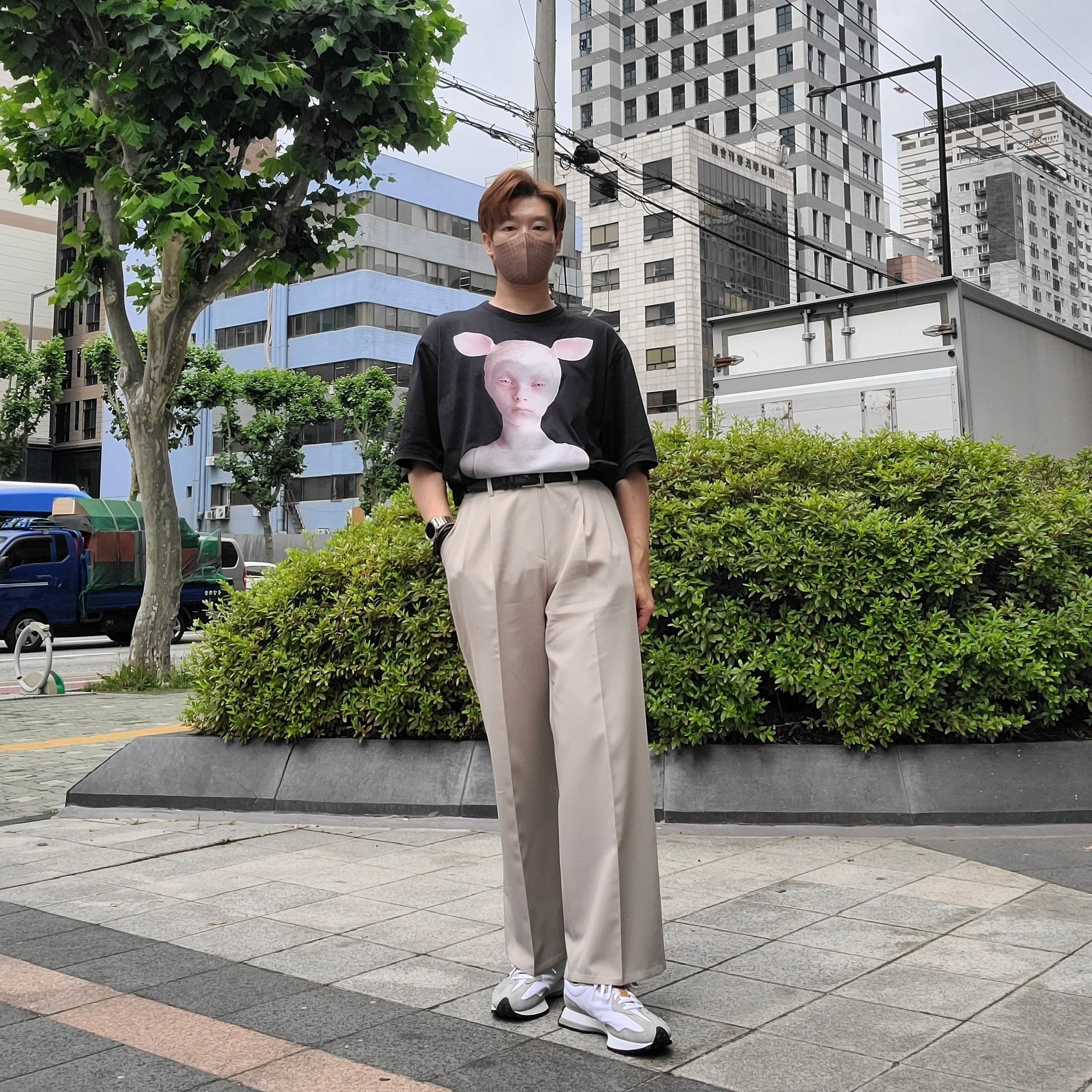 New Balance x Levi's 327 Grey (Levi's Tag) 착용 스타일