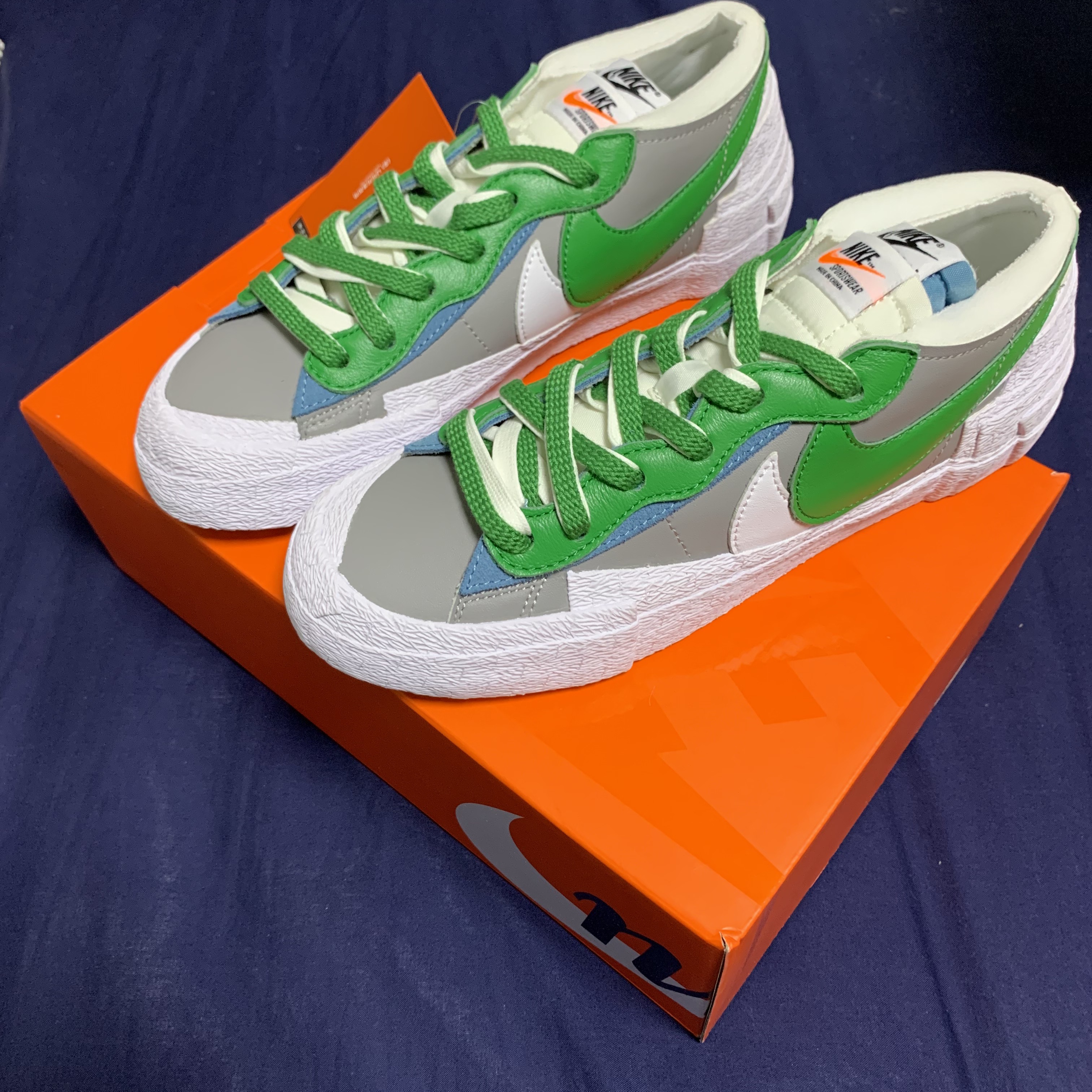 Nike x Sacai Blazer Low Classic Green 착용 스타일