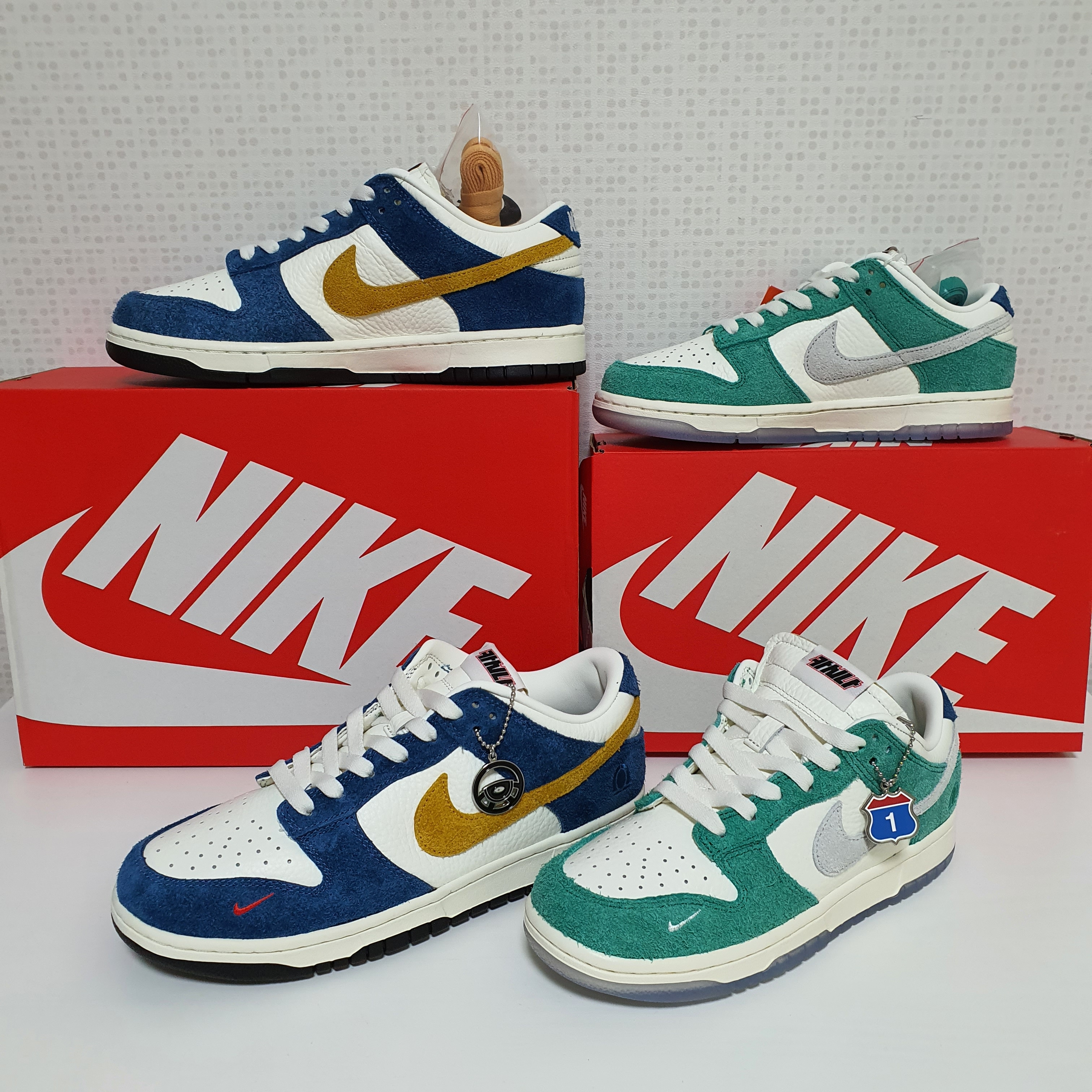 Nike x Kasina Dunk Low 80's Bus, Nike x Kasina Dunk Low Road Sign - Kasina Exclusive 착용 스타일 - 1