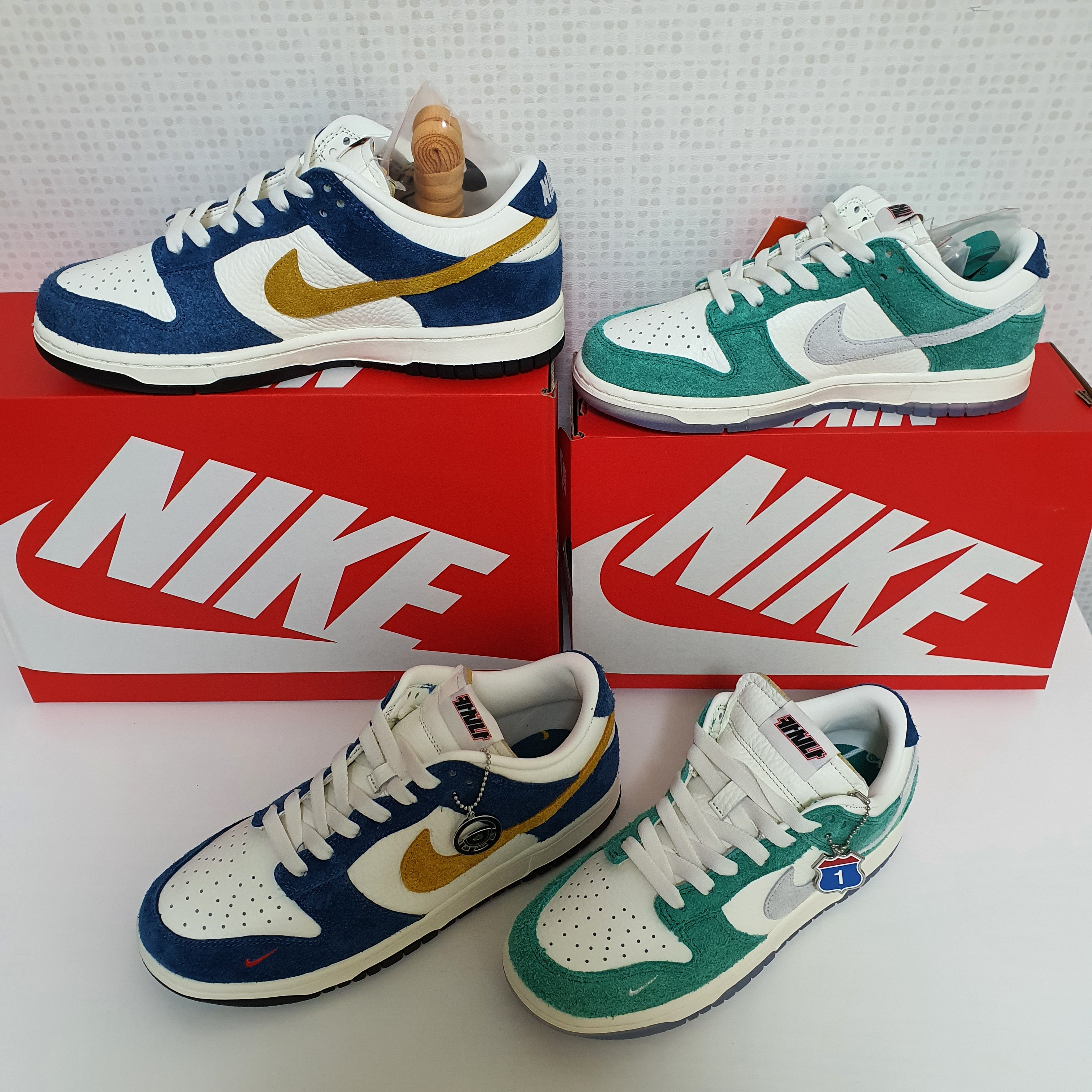 Nike x Kasina Dunk Low 80's Bus, Nike x Kasina Dunk Low Road Sign - Kasina Exclusive 착용 스타일 - 2