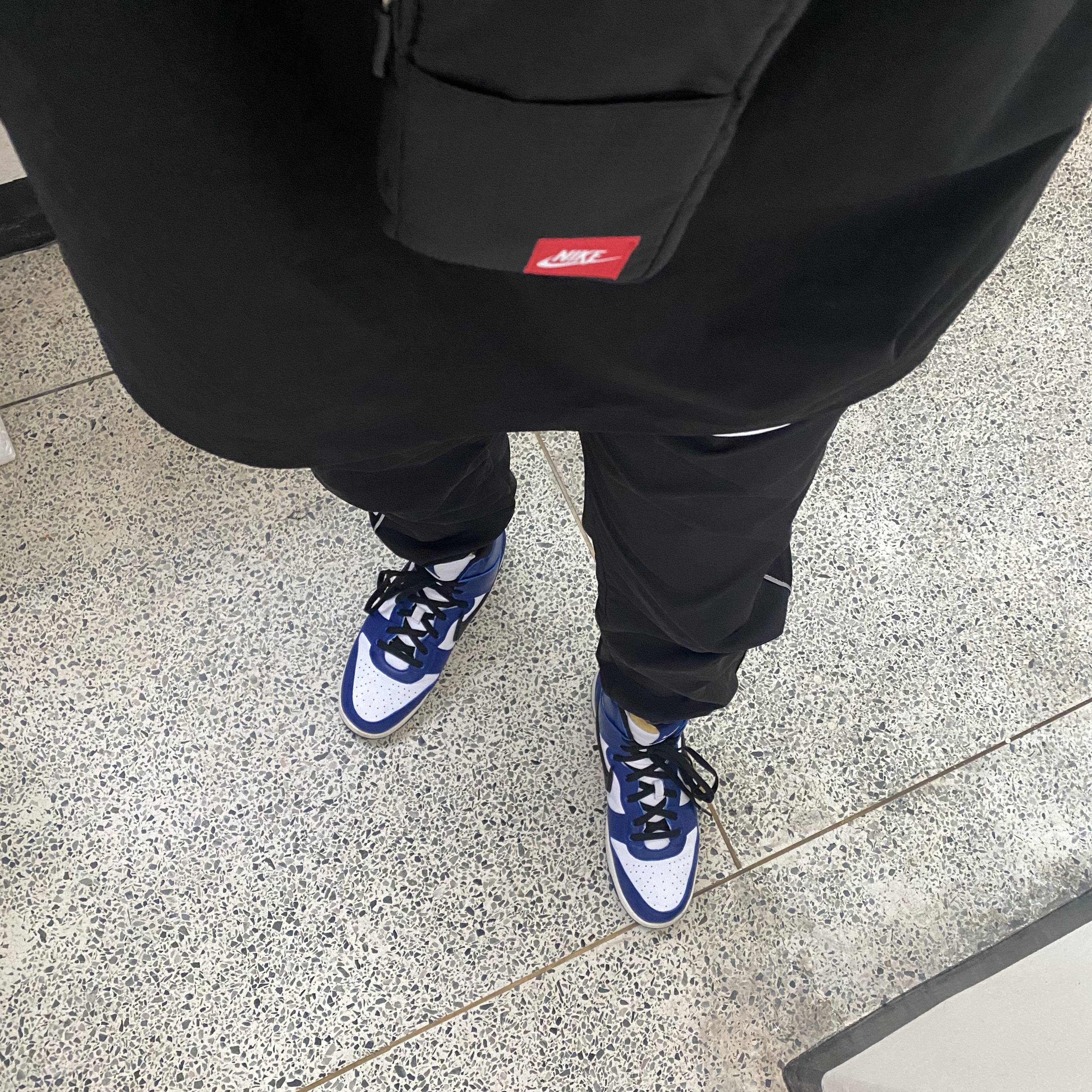 Nike x Ambush Dunk High Deep Royal Blue 착용 스타일 - 1