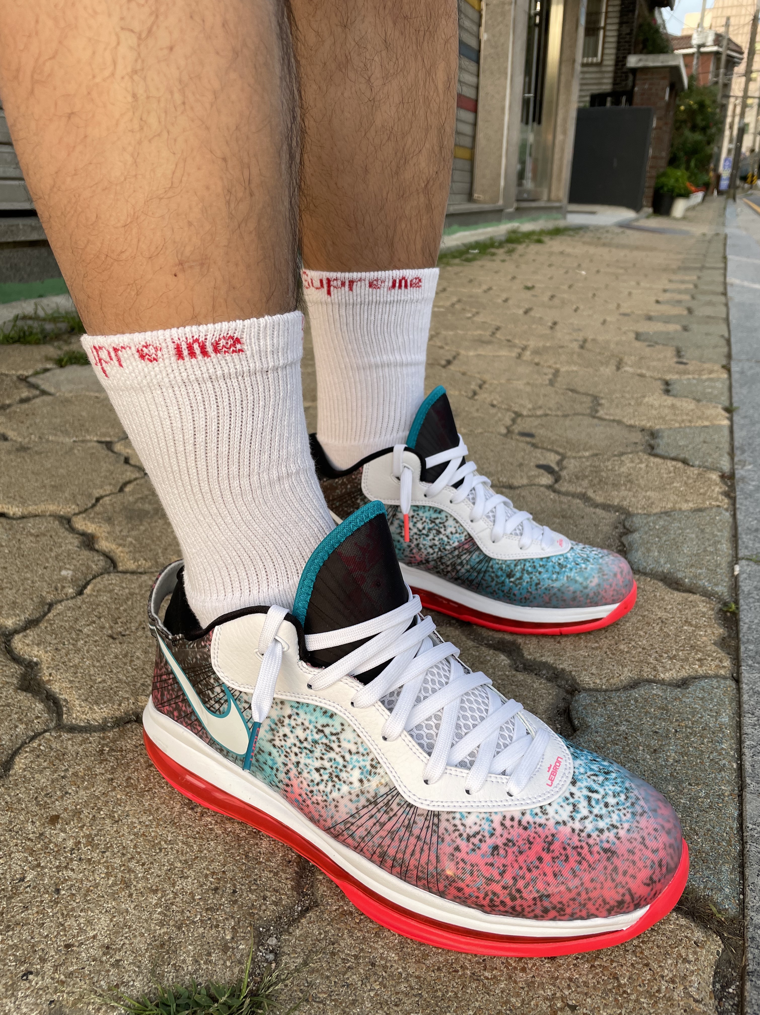Nike LeBron 8 V/2 Low Miami Nights 2021 착용 스타일 - 2