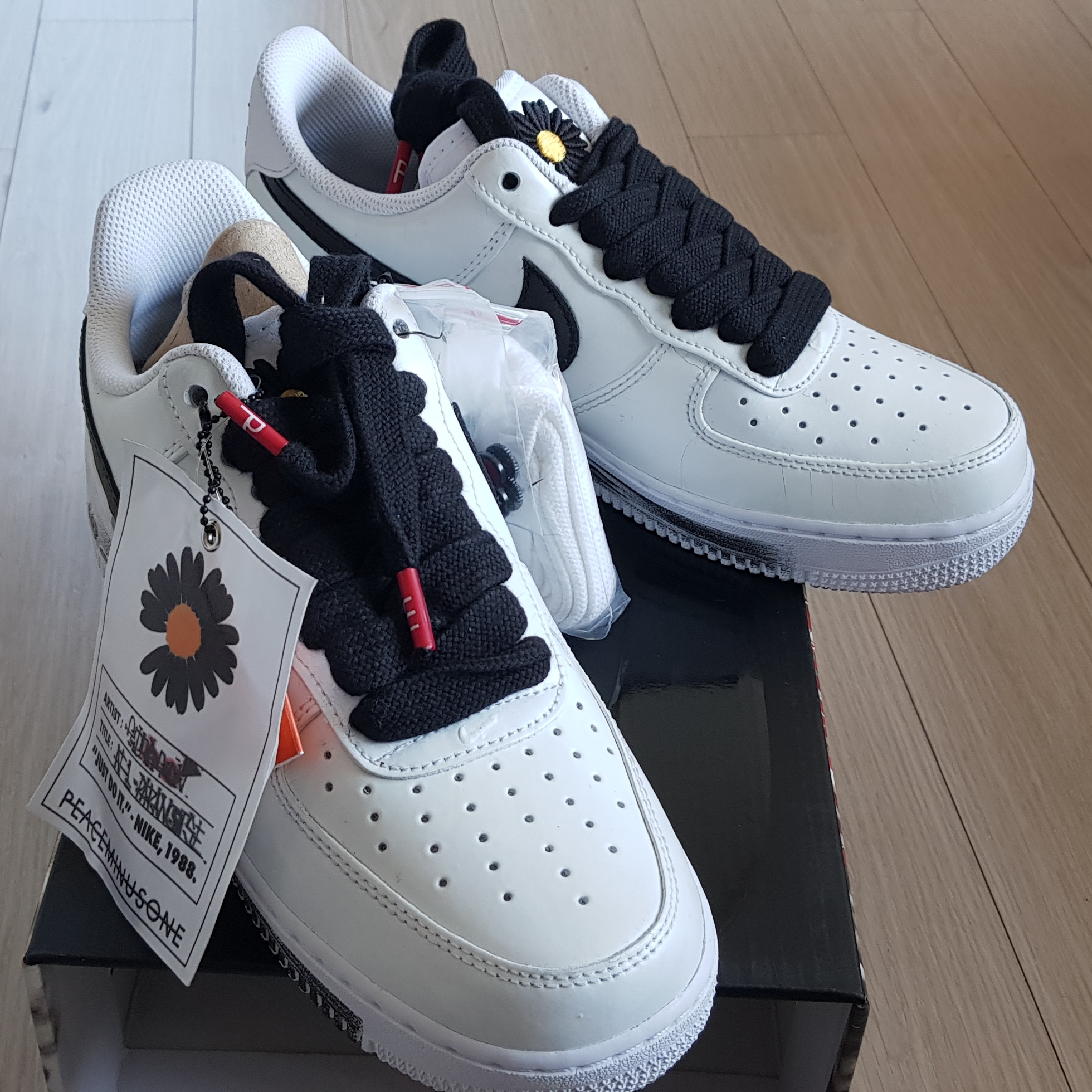 Nike x Peaceminusone Air Force 1 Low Para-Noise 2.0 착용 스타일