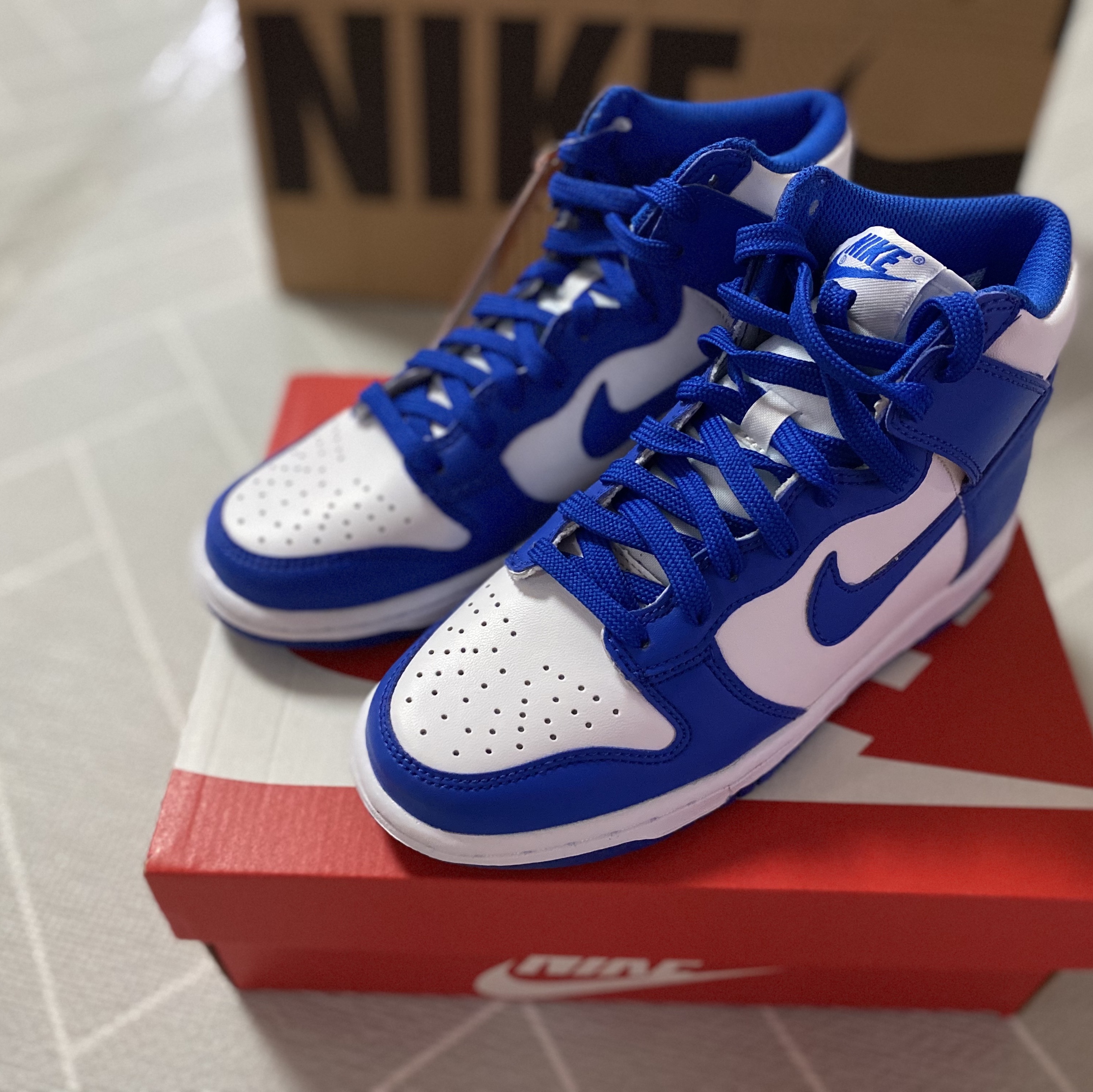 (GS) Nike Dunk High Game Royal 착용 스타일 - 1