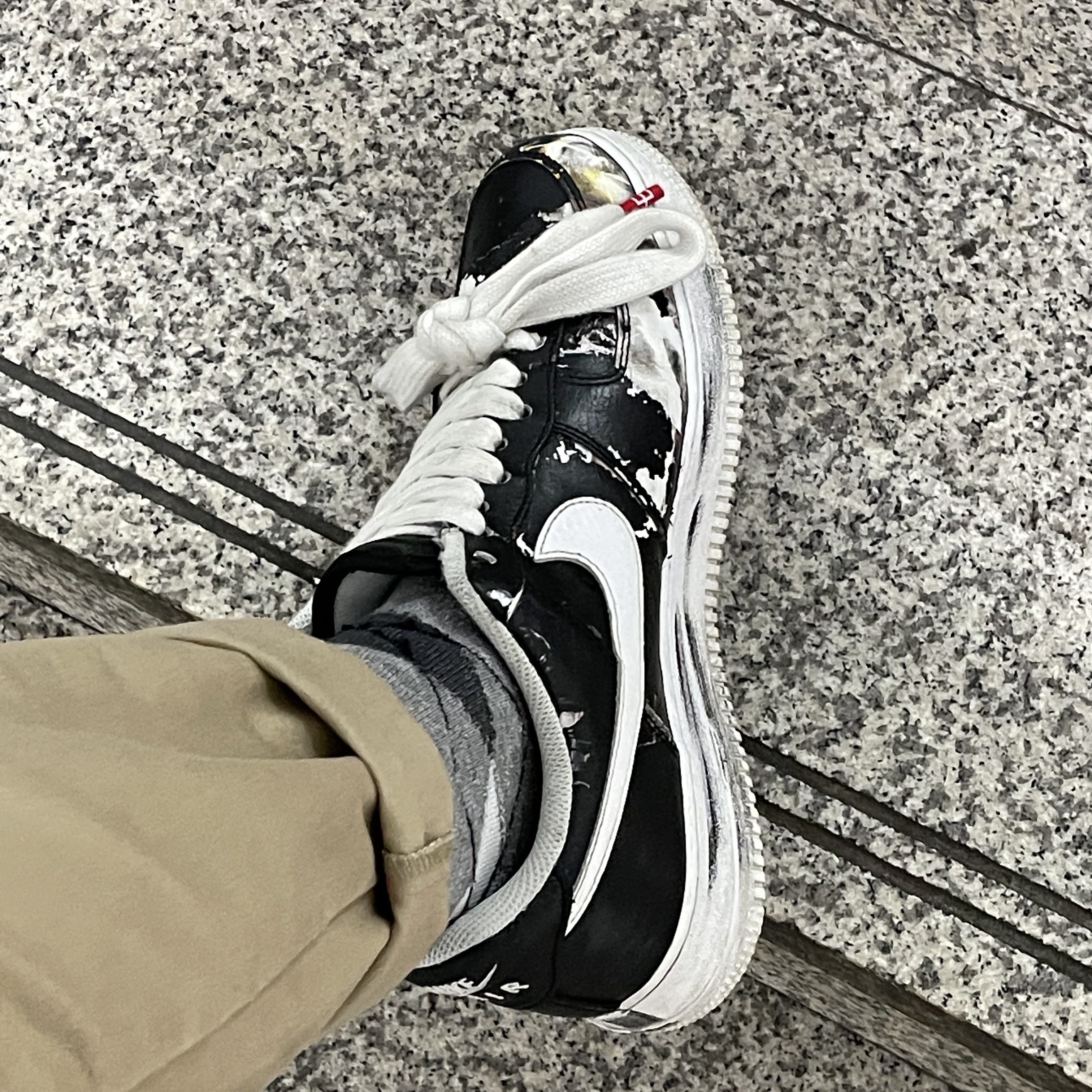 Nike x Peaceminusone Air Force 1 Low Para-Noise 착용 스타일 - 2