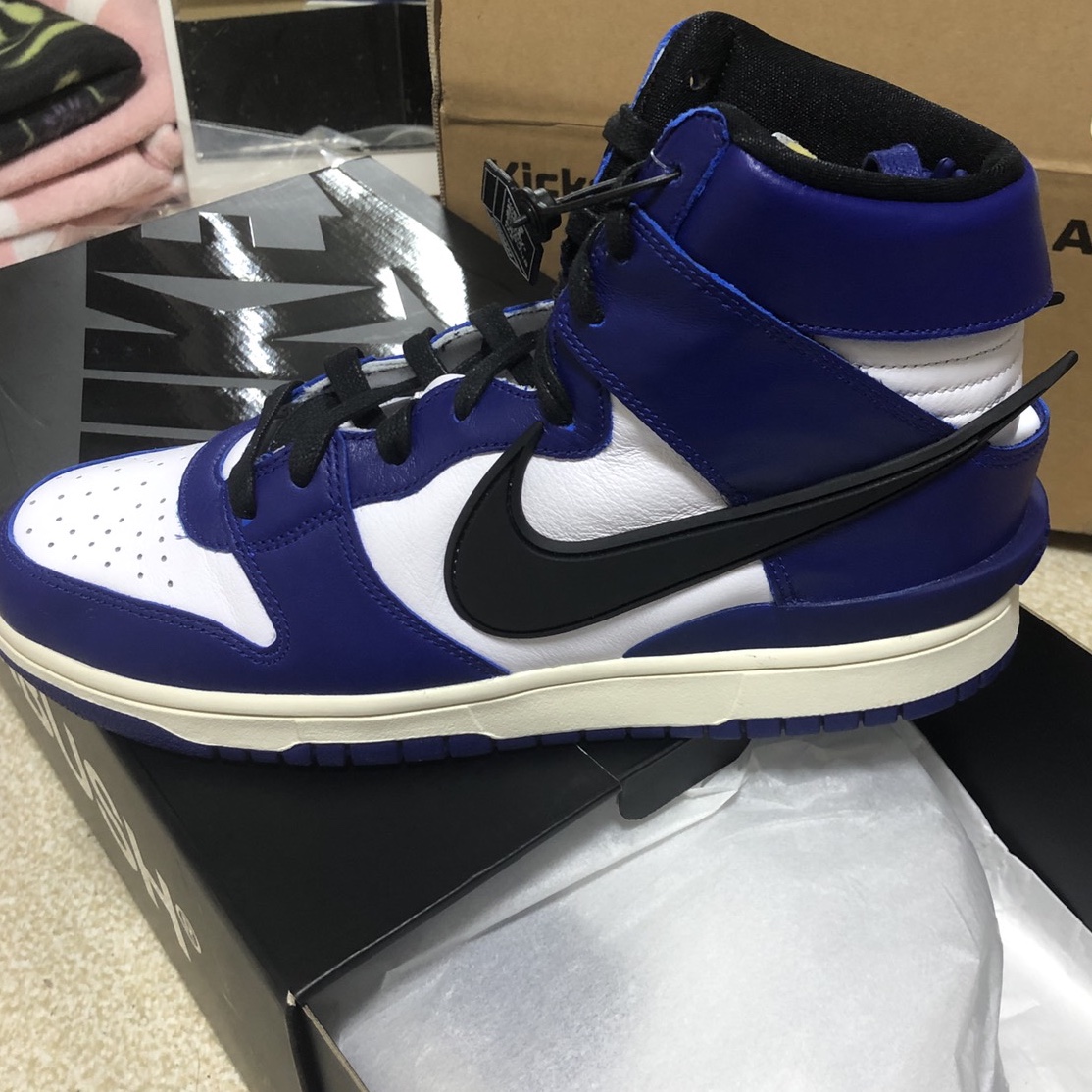 Nike x Ambush Dunk High Deep Royal Blue 착용 스타일