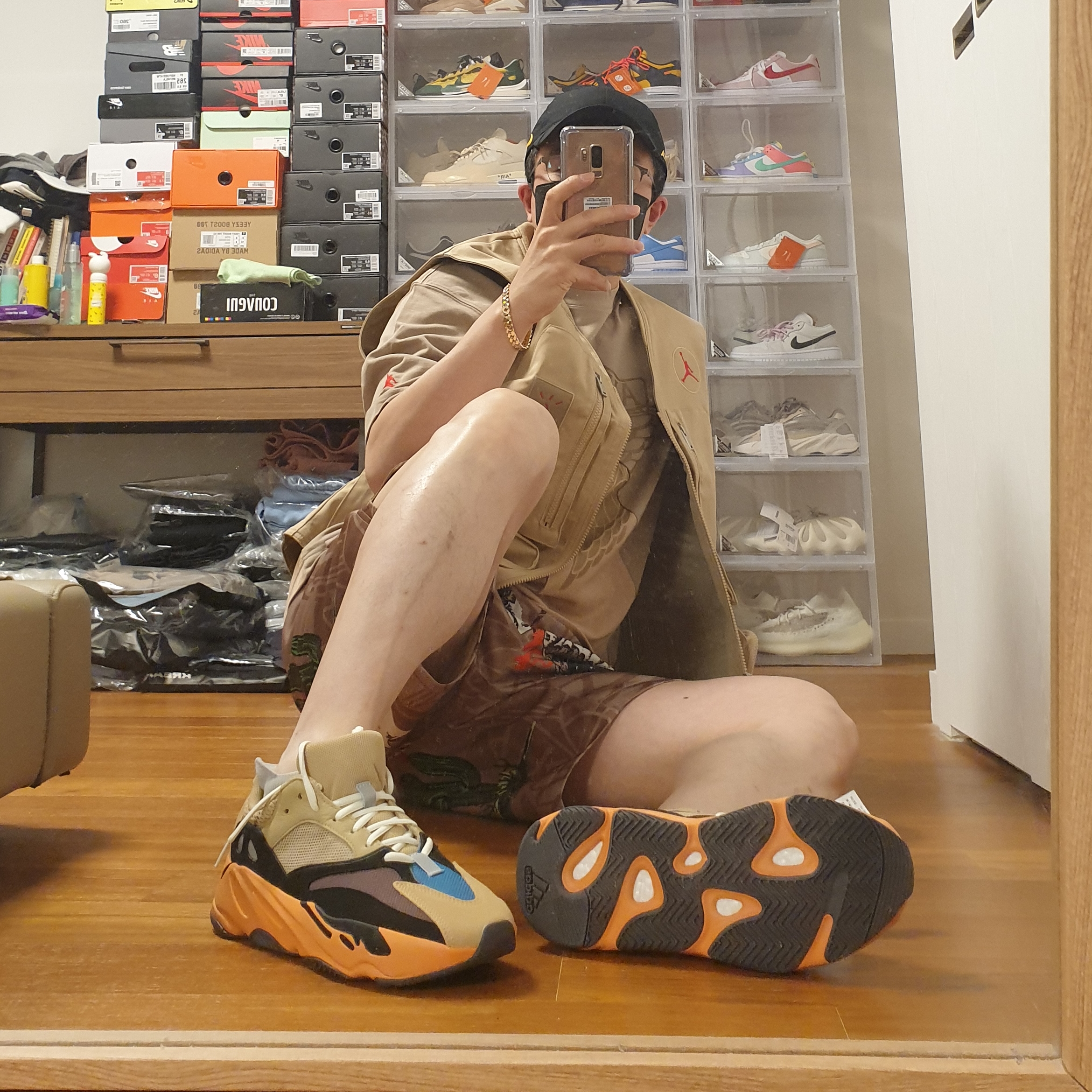 Jordan x Travis Scott S/S Top - Asia, Jordan x Travis Scott Utility Vest - Asia 착용 스타일 - 4