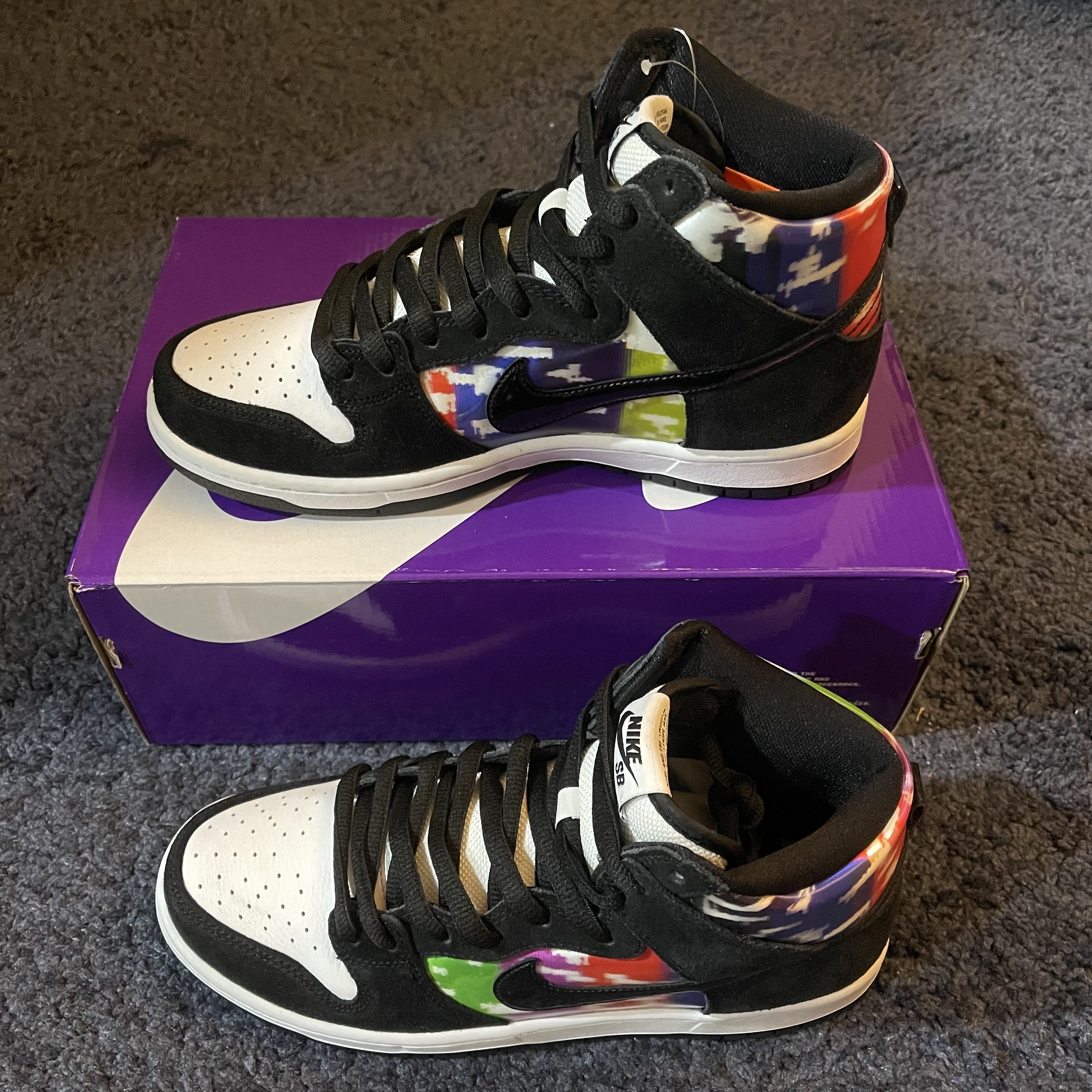 Nike SB Dunk High Pro Test Pattern 착용 스타일
