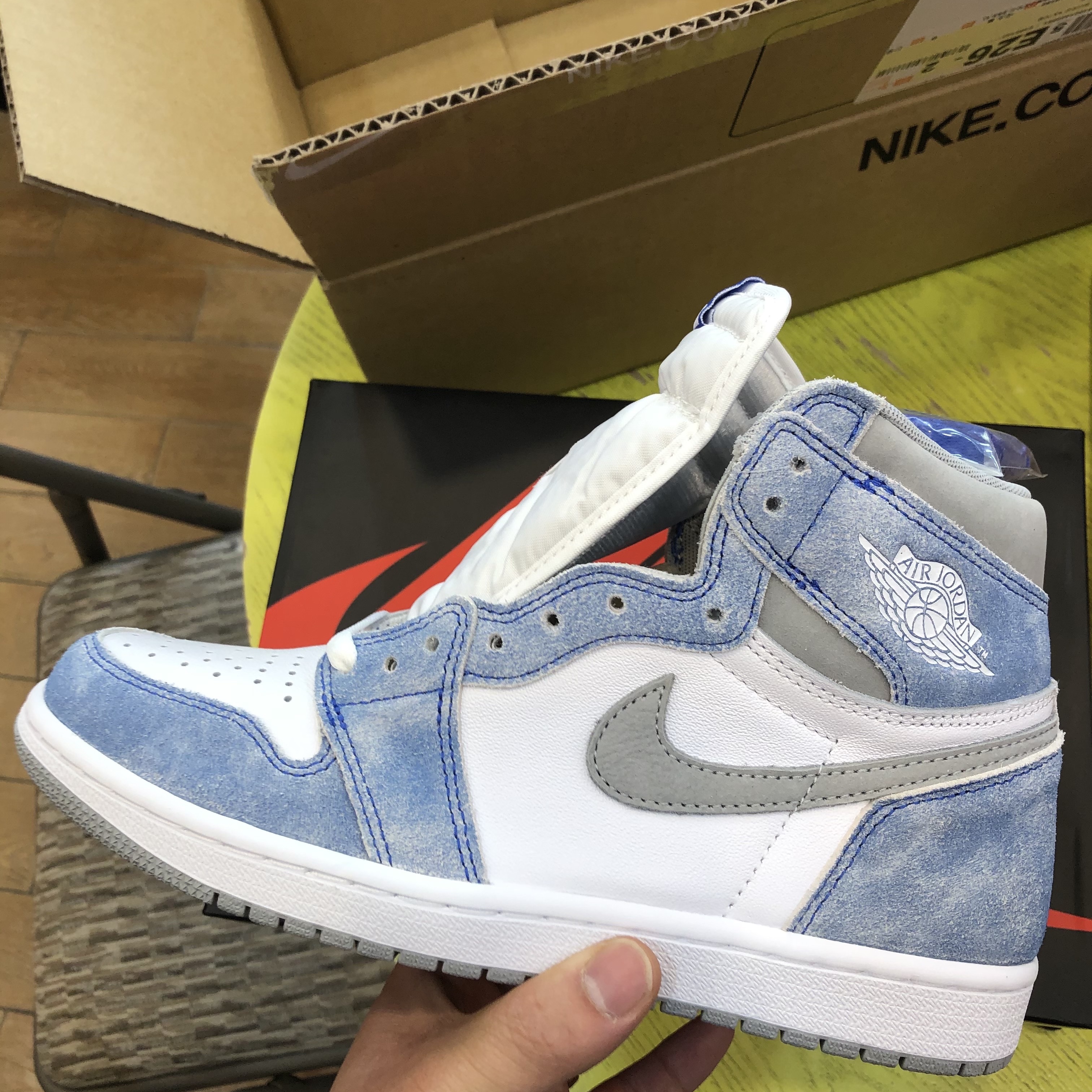 (GS) Jordan 1 Retro High OG Hyper Royal 착용 스타일