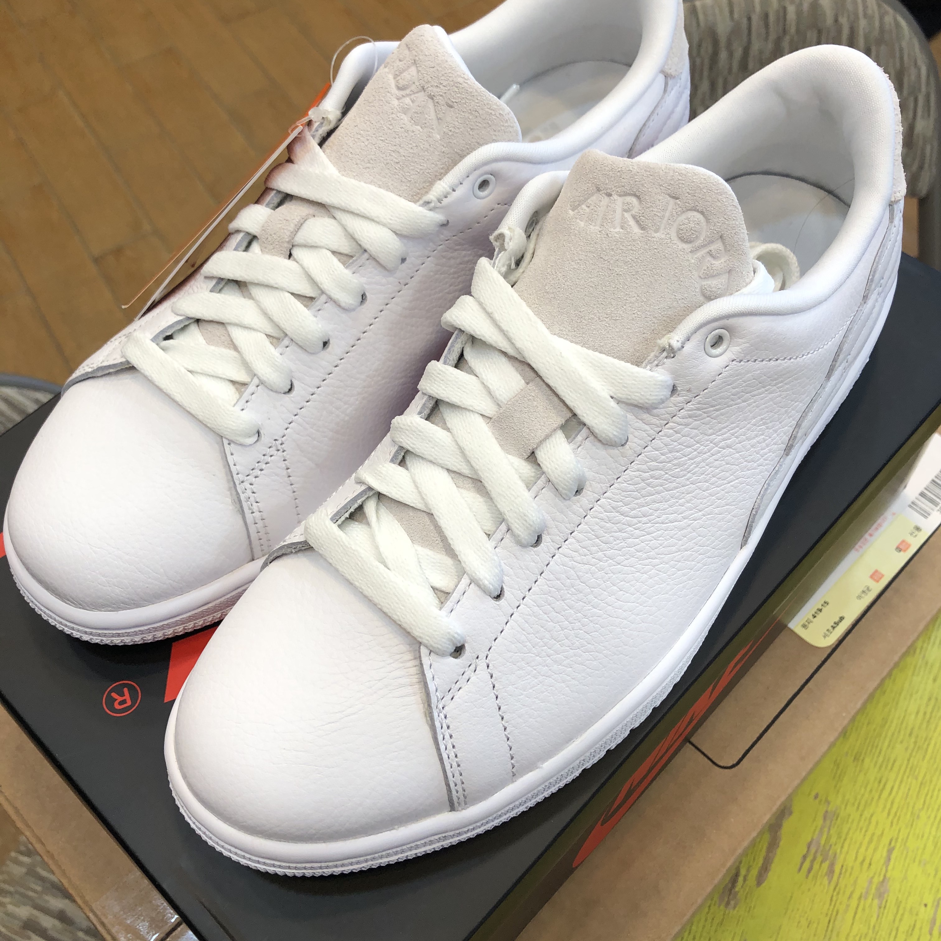 Jordan 1 Centre Court White On White 착용 스타일