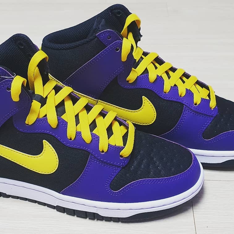 Nike Dunk High PRM EMB Court Purple 착용 스타일 - 4