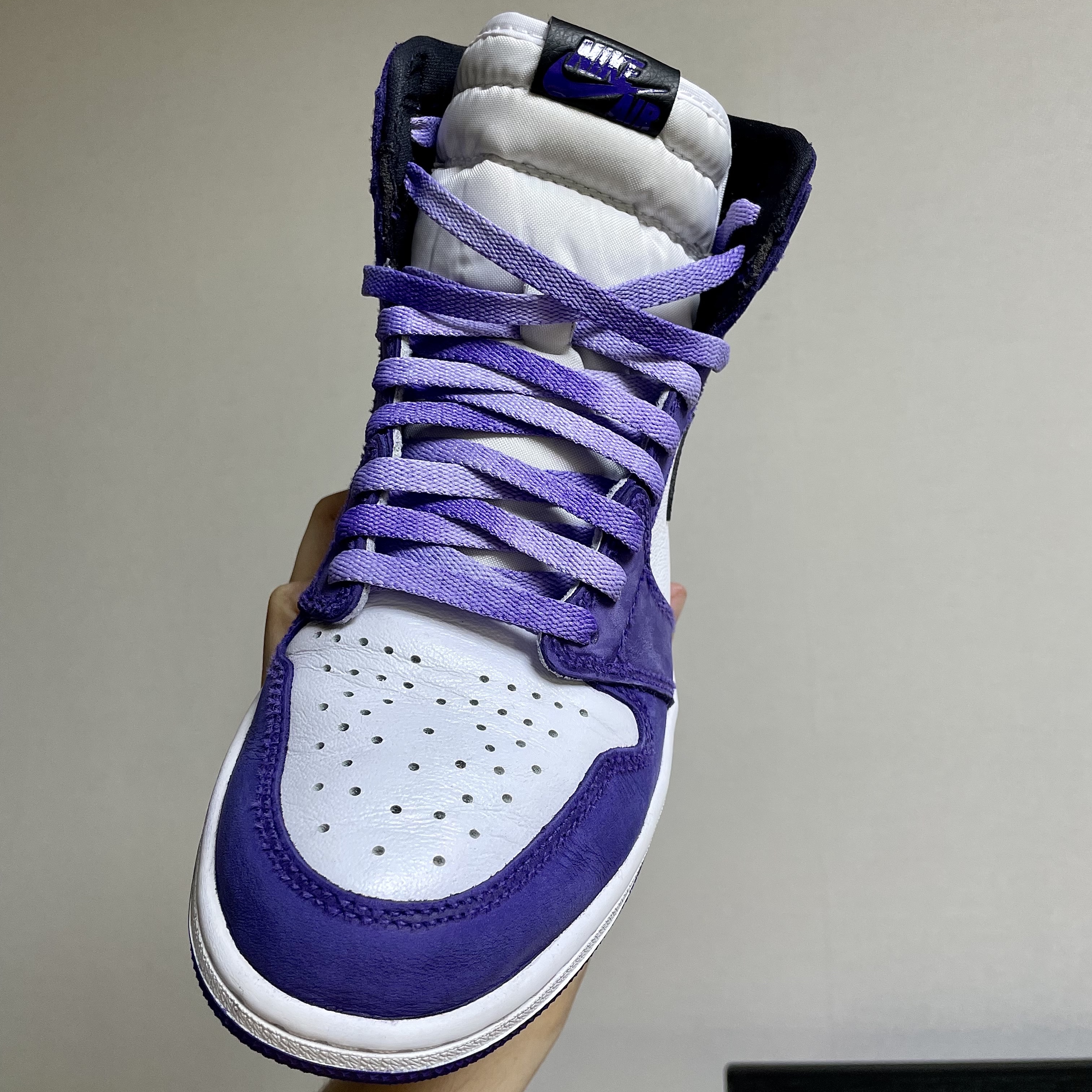 Jordan 1 Retro High OG Court Purple 2020 착용 스타일 - 2