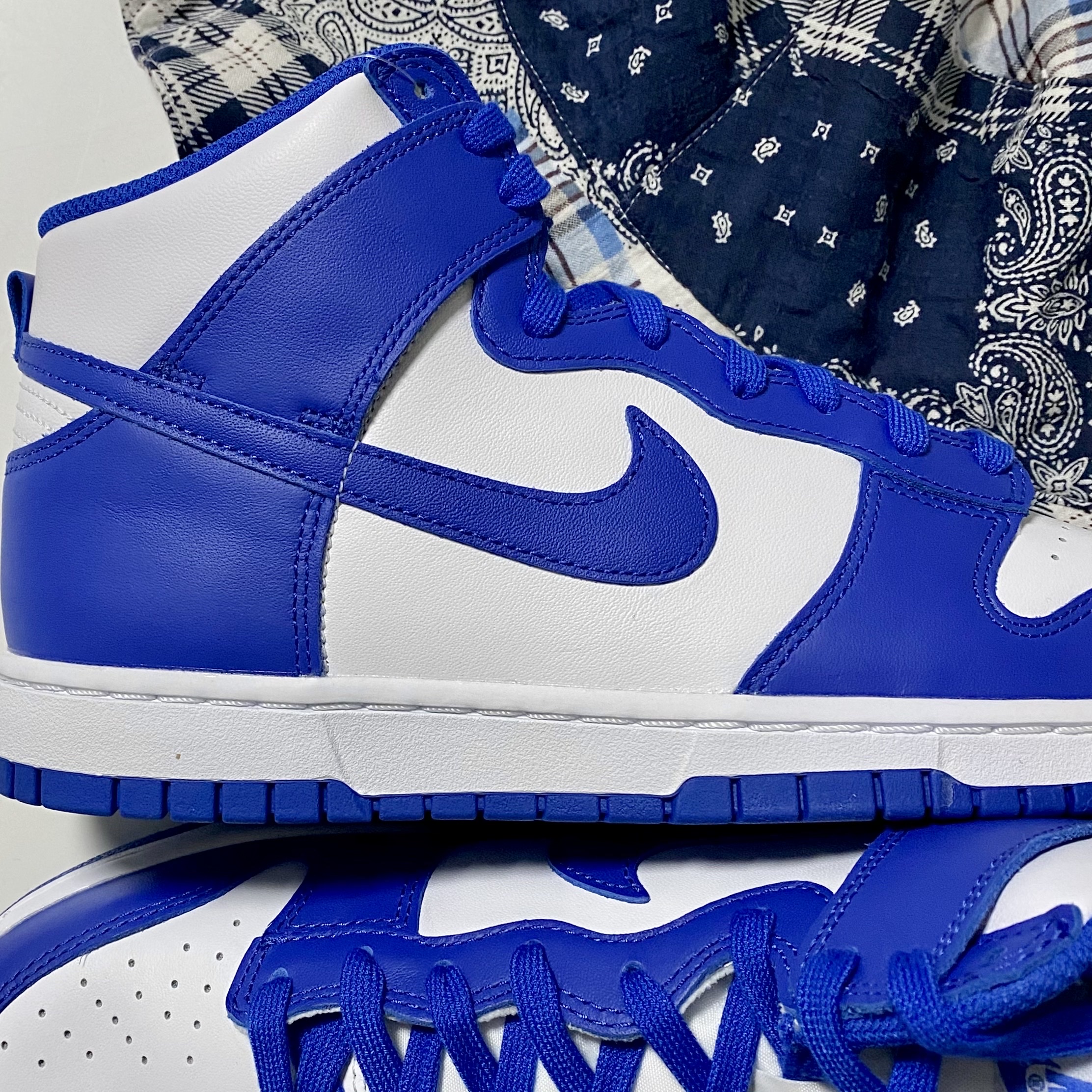 Nike Dunk High Retro Game Royal 착용 스타일 - 2