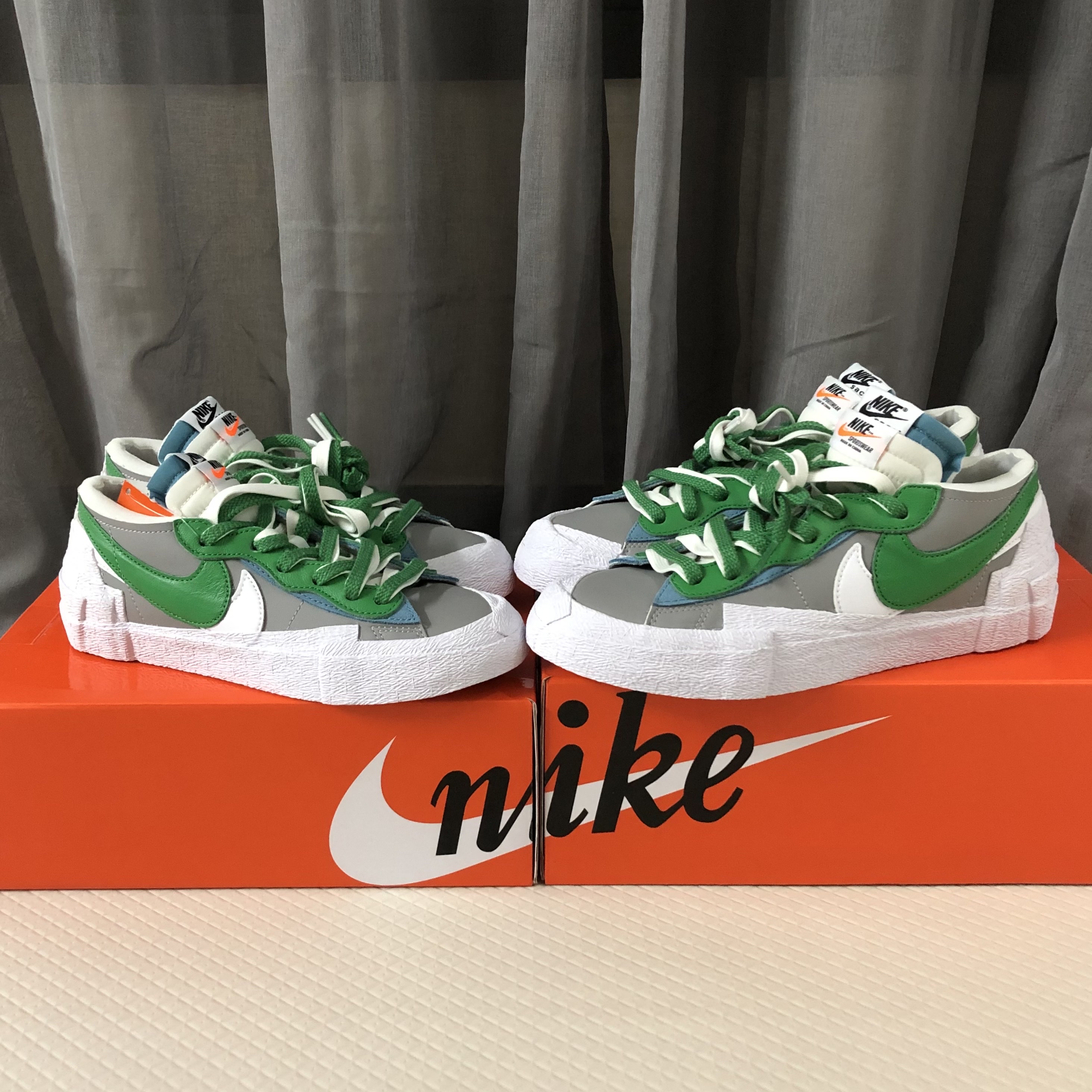 Nike x Sacai Blazer Low Classic Green 착용 스타일 - 2